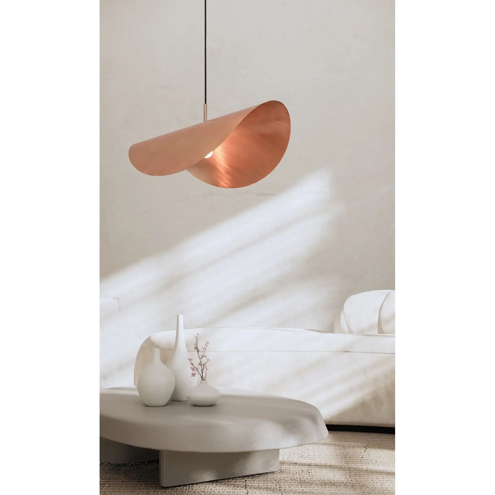 Dounia Home - DH-MOJWAVSUS-SM-AB - Moja Wave Suspension Pendant - Antique Brass
