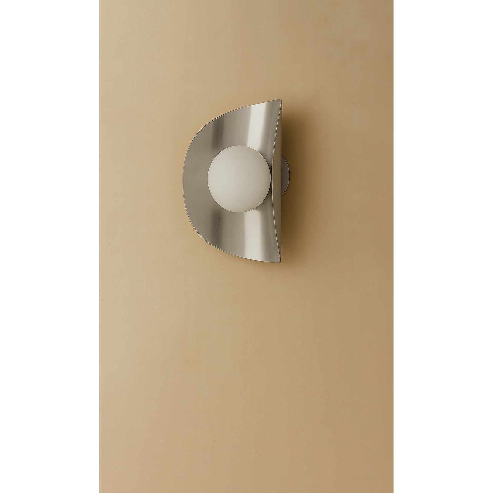 Dounia Home - DH-MOJWALSCO-SM-NIK - Moja Wall Sconce - Brushed Nickel Silver