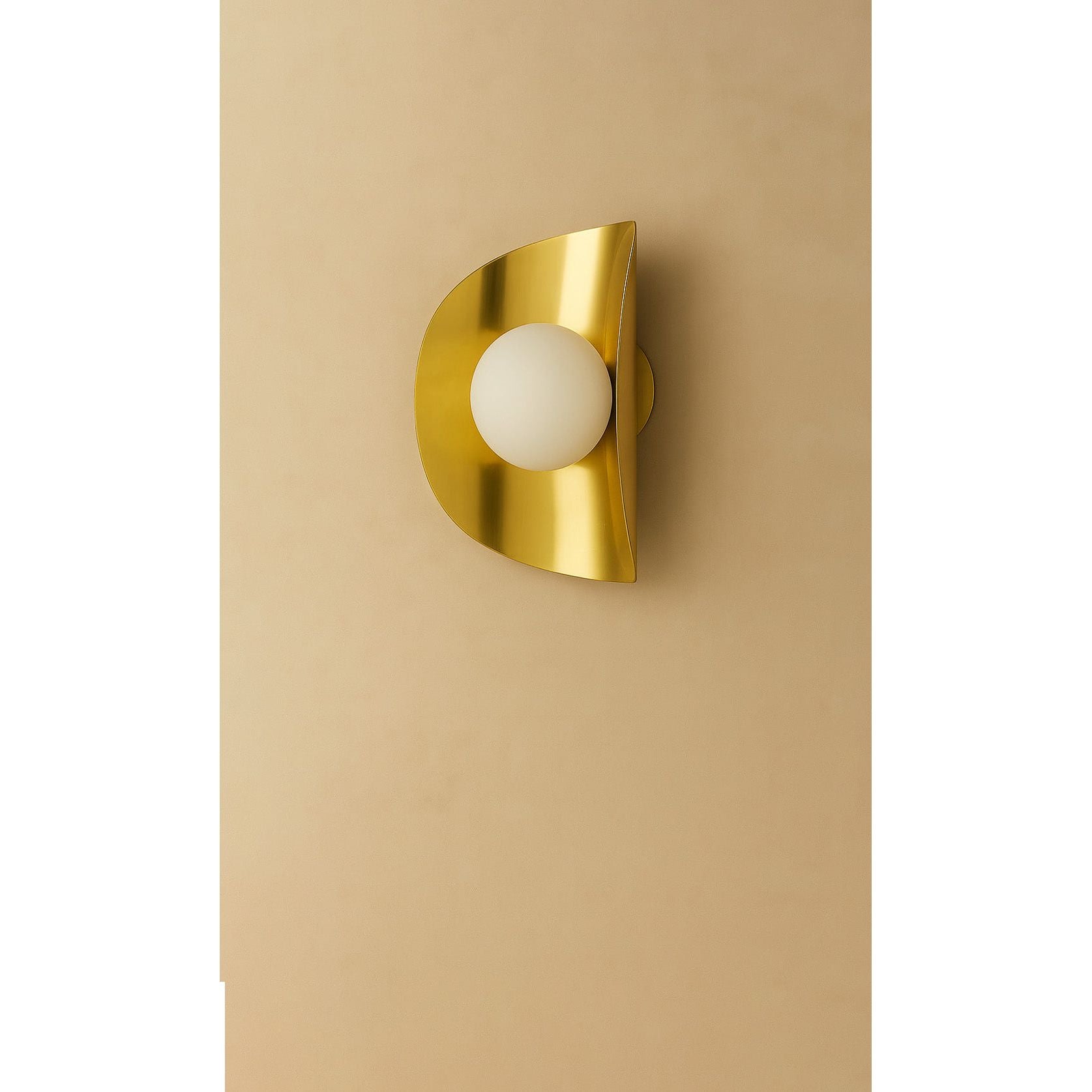 Dounia Home - DH-MOJWALSCO-SM-BRS - Moja Wall Sconce - Polished Brass