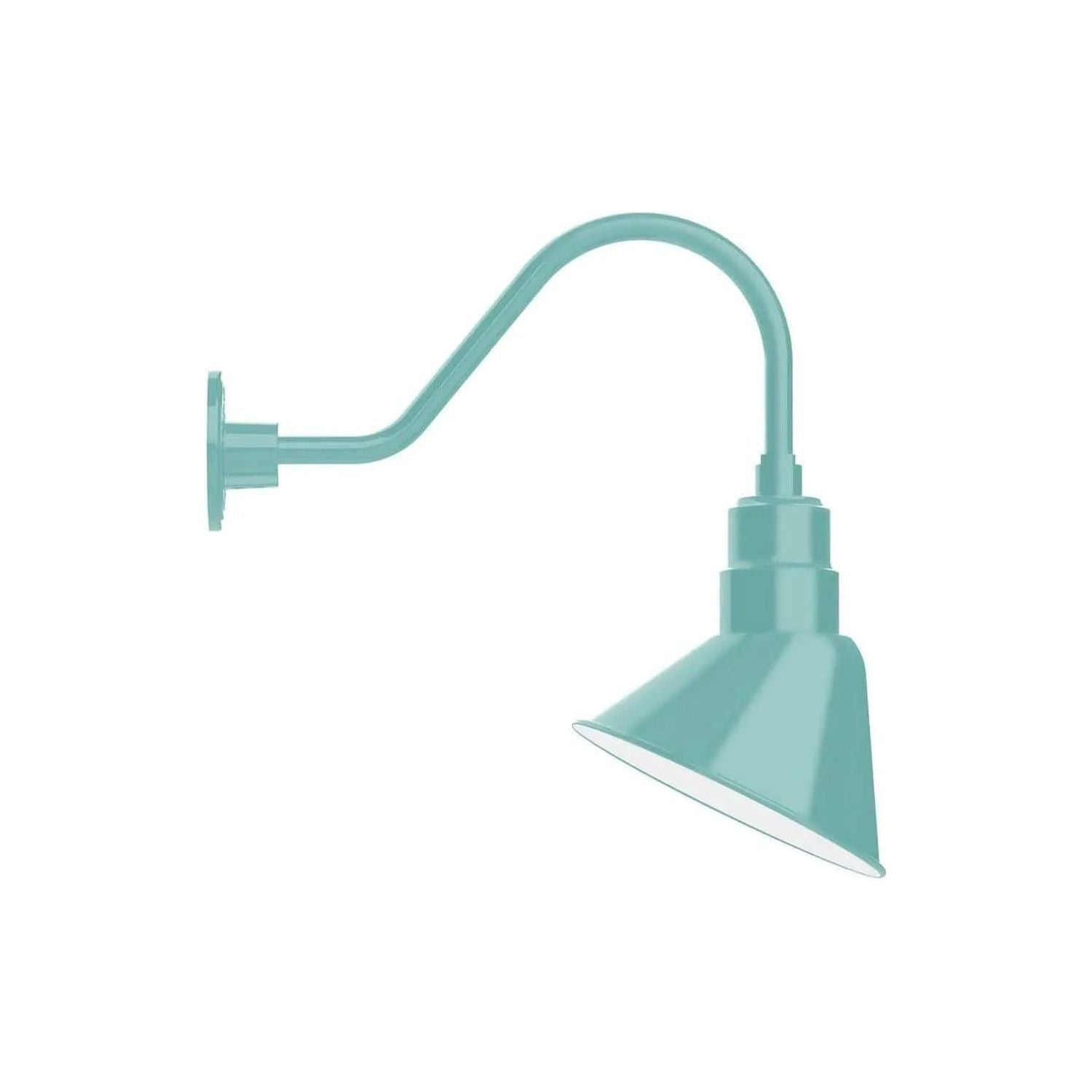 Montclair Light Works - Angle 10" Gooseneck Wall Light - GNA102-48 | Montreal Lighting & Hardware