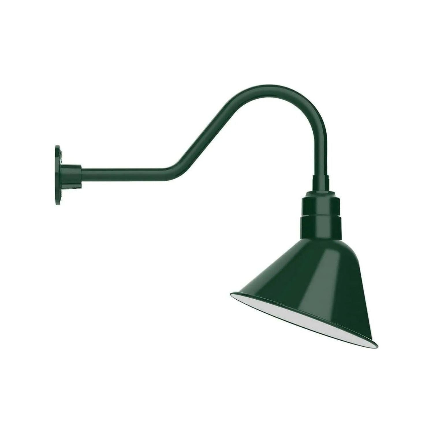 Montclair Light Works - Angle 12" Gooseneck Wall Light - GNB103-42 | Montreal Lighting & Hardware