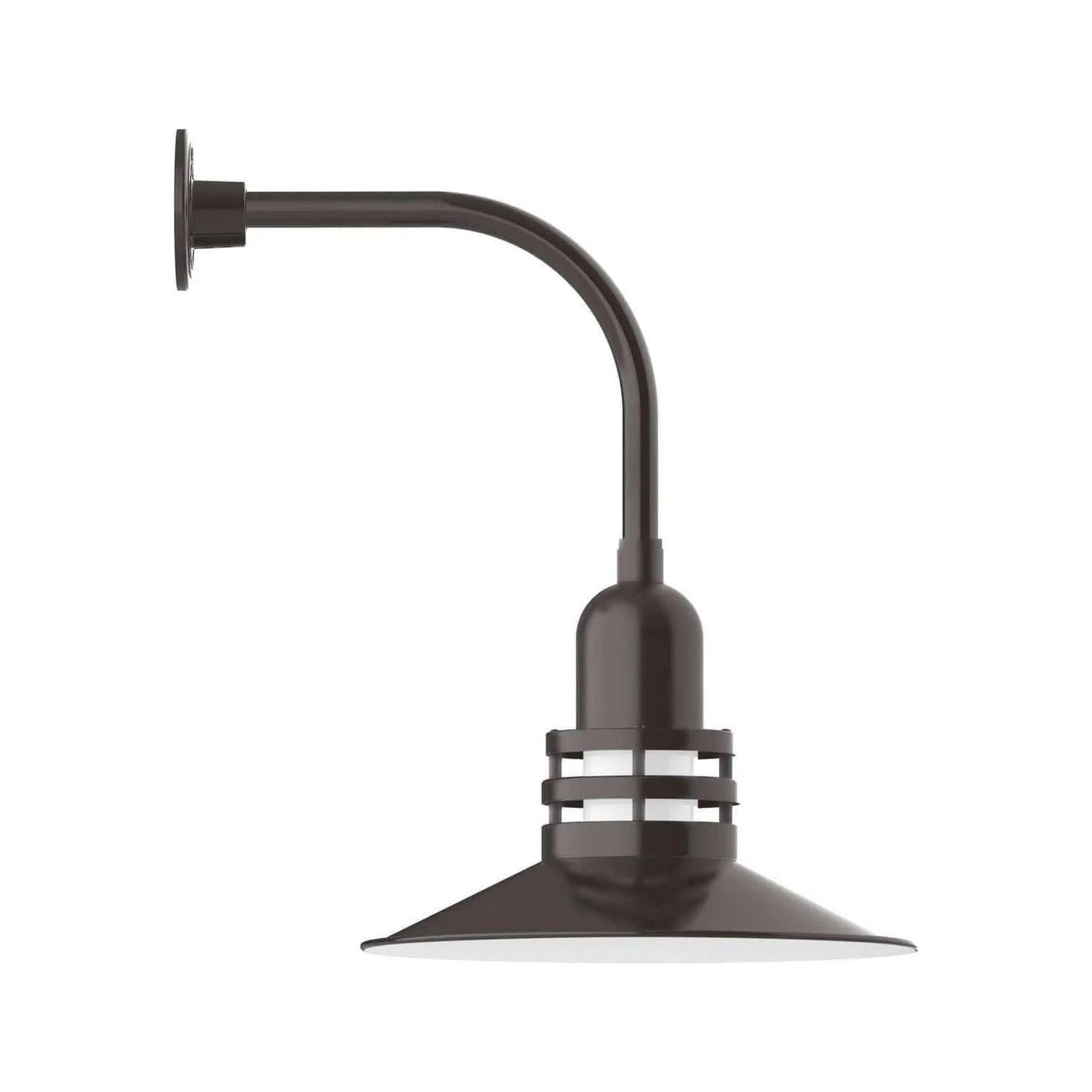 Montclair Light Works - Atomic 16" Curved Arm Wall Light - GNU149-51 | Montreal Lighting & Hardware