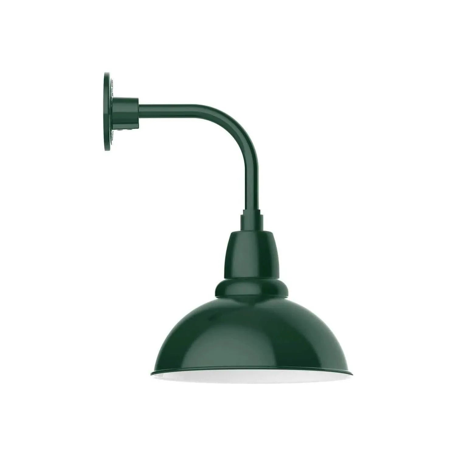 Montclair Light Works - Cafe 12 Inch Curved Arm Wall Light - GNT106-42 | Montreal Lighting & Hardware