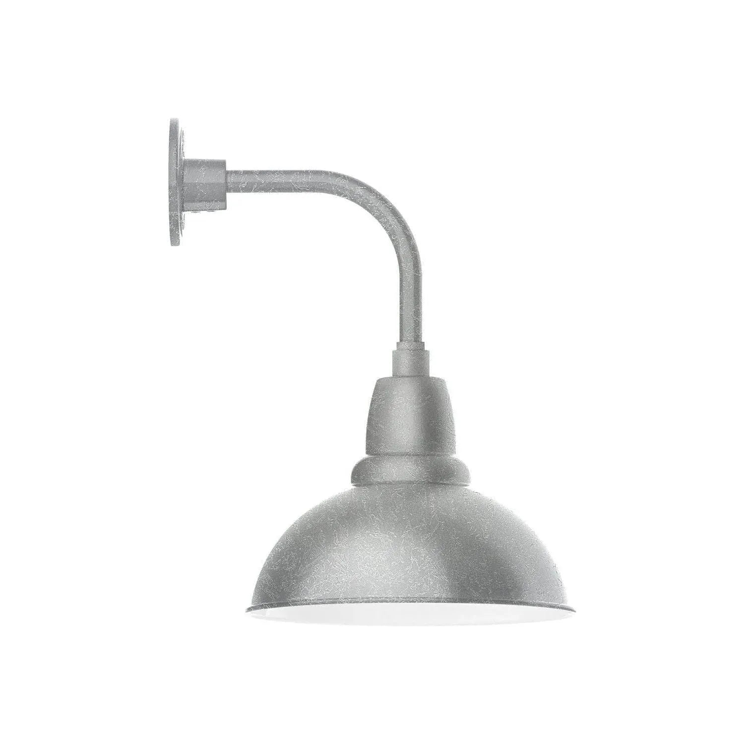Montclair Light Works - Cafe 12 Inch Curved Arm Wall Light - GNT106-49 | Montreal Lighting & Hardware