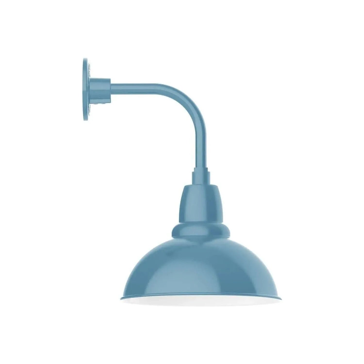 Montclair Light Works - Cafe 12 Inch Curved Arm Wall Light - GNT106-54 | Montreal Lighting & Hardware