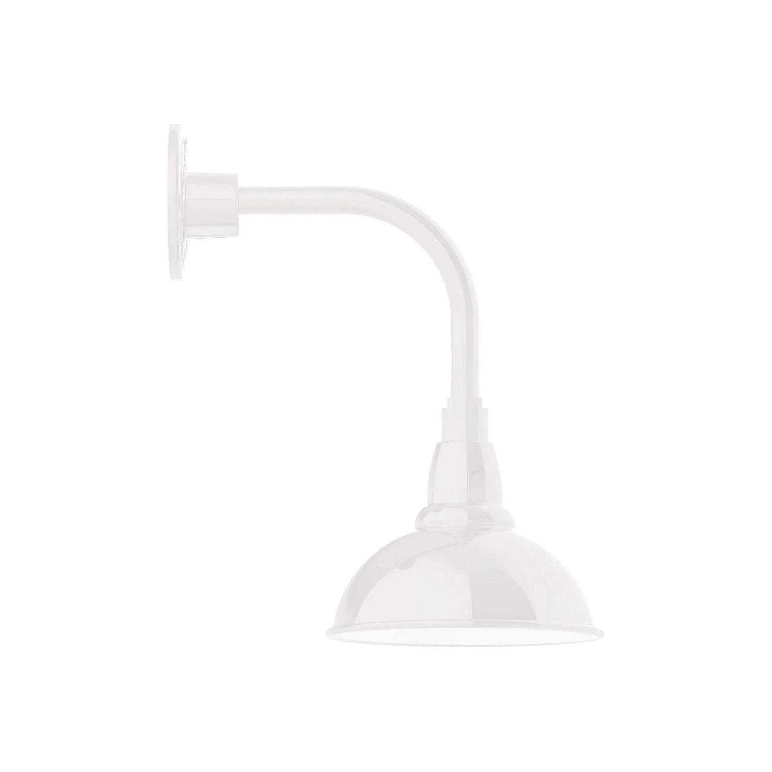 Montclair Light Works - Cafe 8" Curved Arm Wall Light - GNT105-44 | Montreal Lighting & Hardware