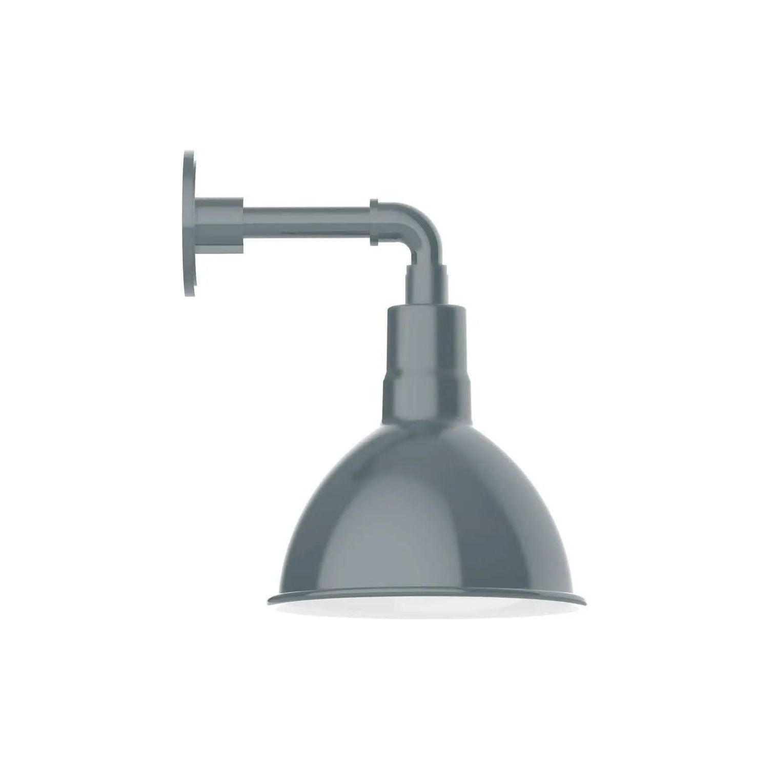 Montclair Light Works - Deep Bowl 10" Straight Arm Wall Light - GNM115-40 | Montreal Lighting & Hardware