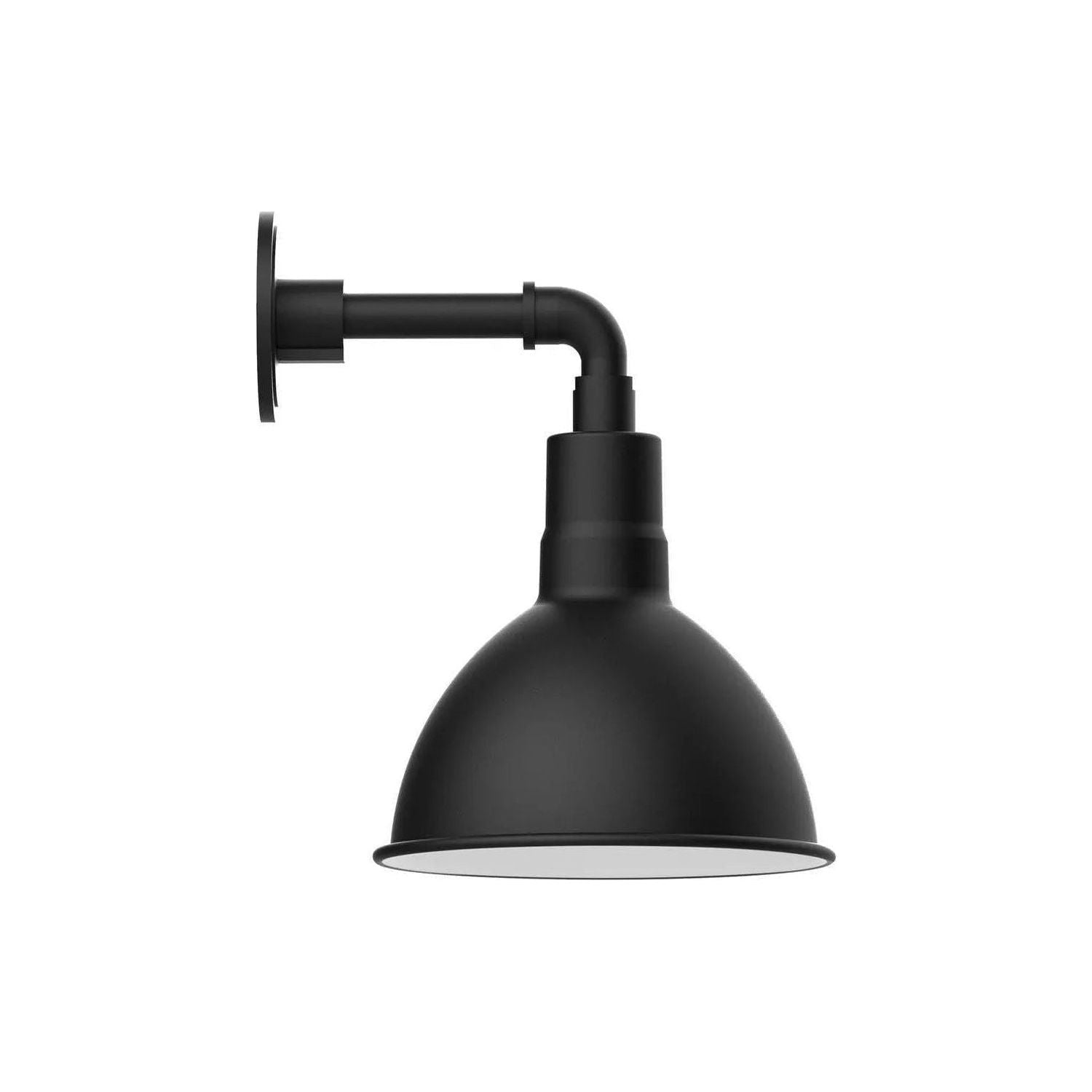 Montclair Light Works - Deep Bowl 10" Straight Arm Wall Light - GNM115-41 | Montreal Lighting & Hardware