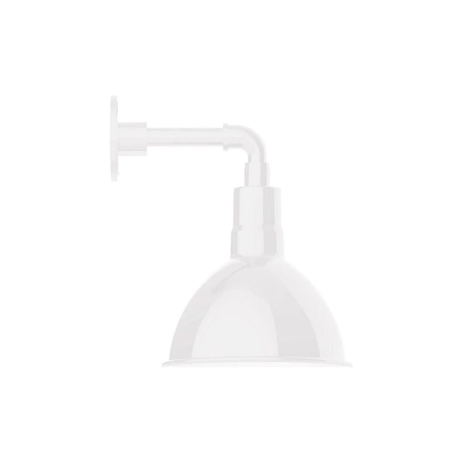 Montclair Light Works - Deep Bowl 10" Straight Arm Wall Light - GNM115-44 | Montreal Lighting & Hardware