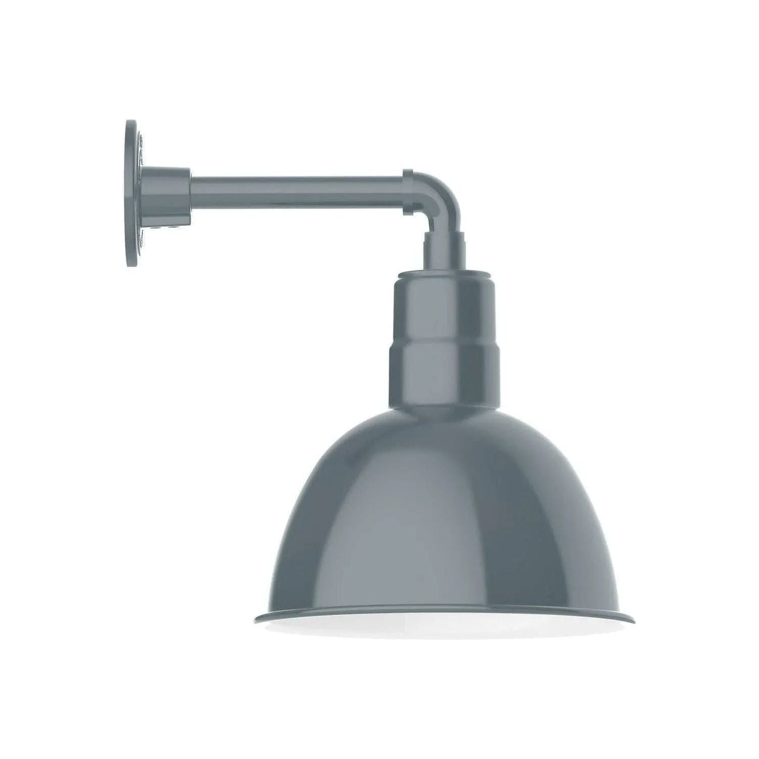Montclair Light Works - Deep Bowl 12" Straight Arm Wall Light - GNN116-40 | Montreal Lighting & Hardware