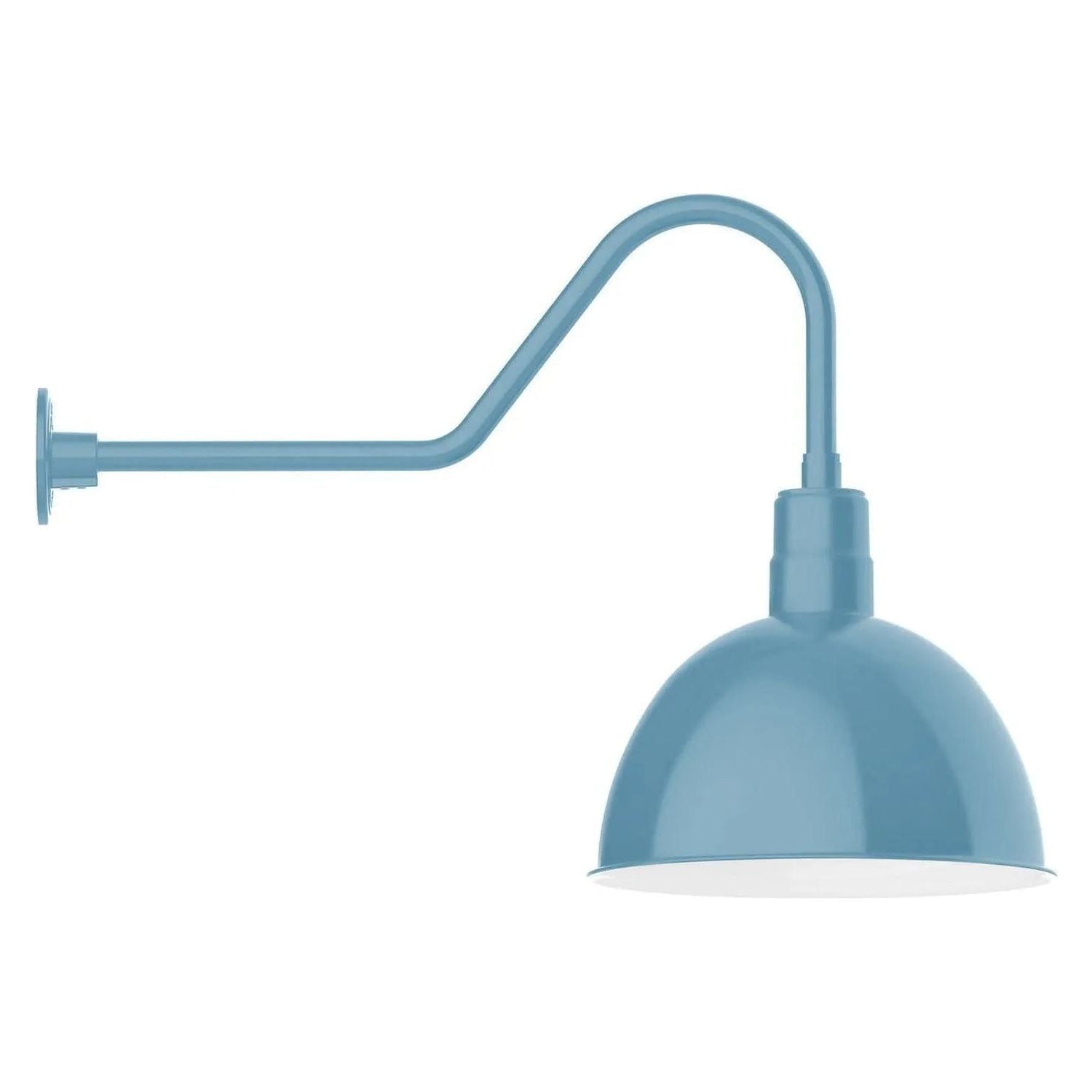 Montclair Light Works - Deep Bowl 16" Gooseneck Wall Light - GNC117-54 | Montreal Lighting & Hardware