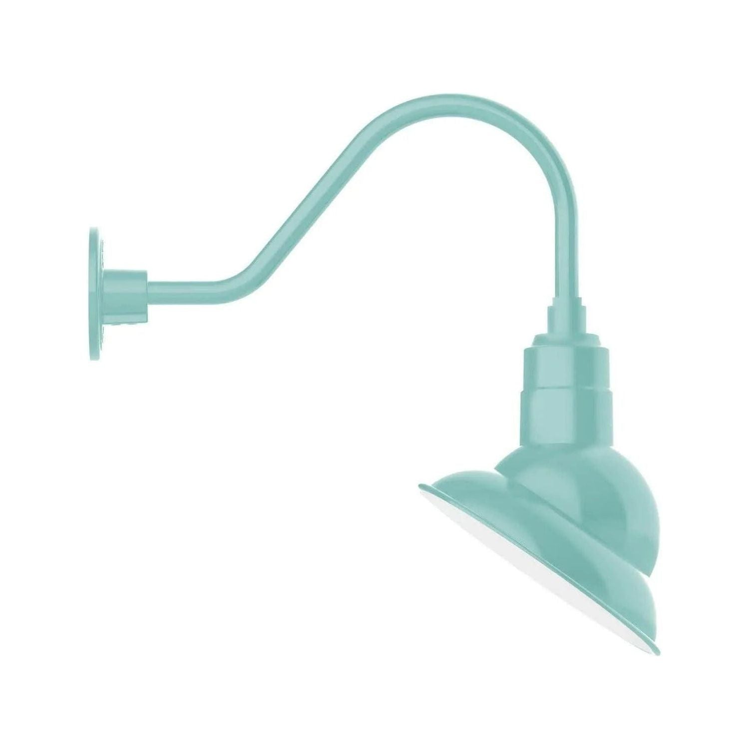 Montclair Light Works - Emblem 10" Gooseneck Wall Light - GNA120-48 | Montreal Lighting & Hardware