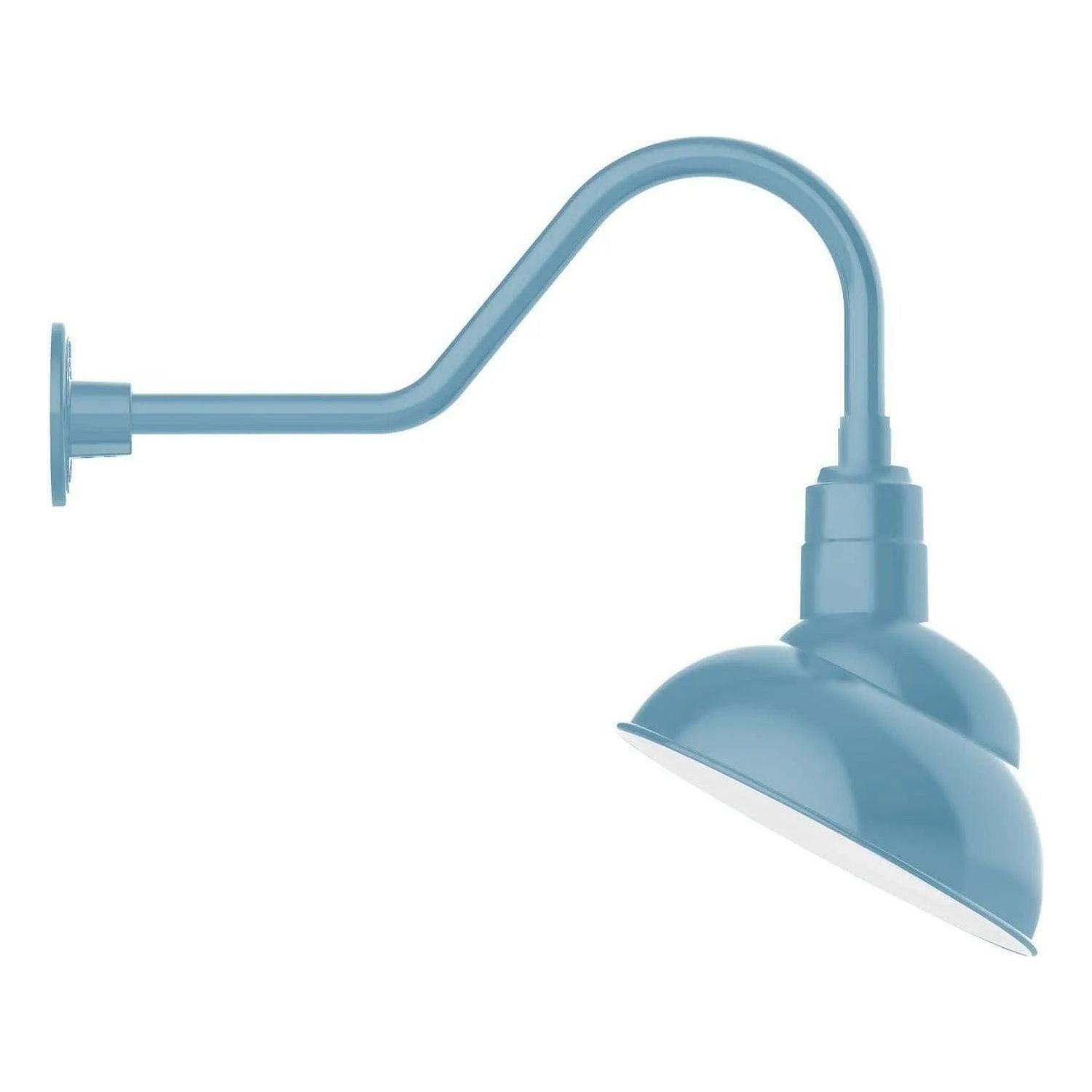 Montclair Light Works - Emblem 12" Gooseneck Wall Light - GNB121-54 | Montreal Lighting & Hardware