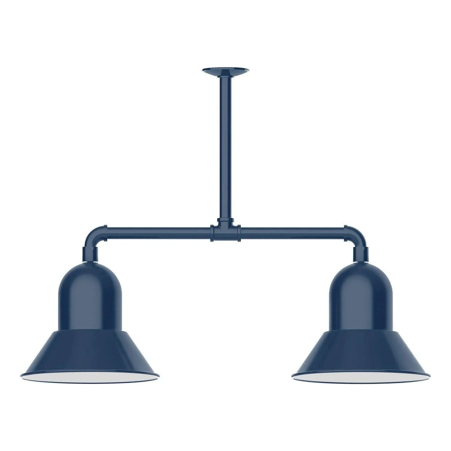 Montclair Light Works - Prima 12" 2-Light Stem Hung Pendant Light - MSD123-50 | Montreal Lighting & Hardware