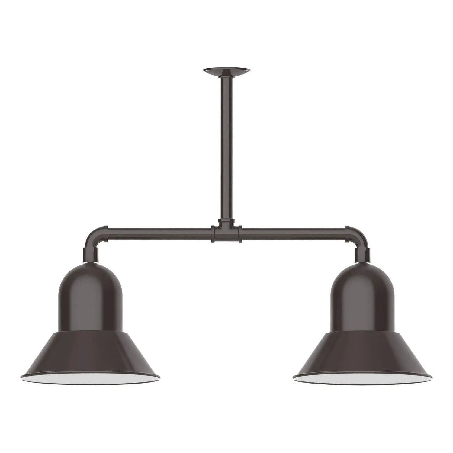 Montclair Light Works - Prima 12" 2-Light Stem Hung Pendant Light - MSD123-51 | Montreal Lighting & Hardware