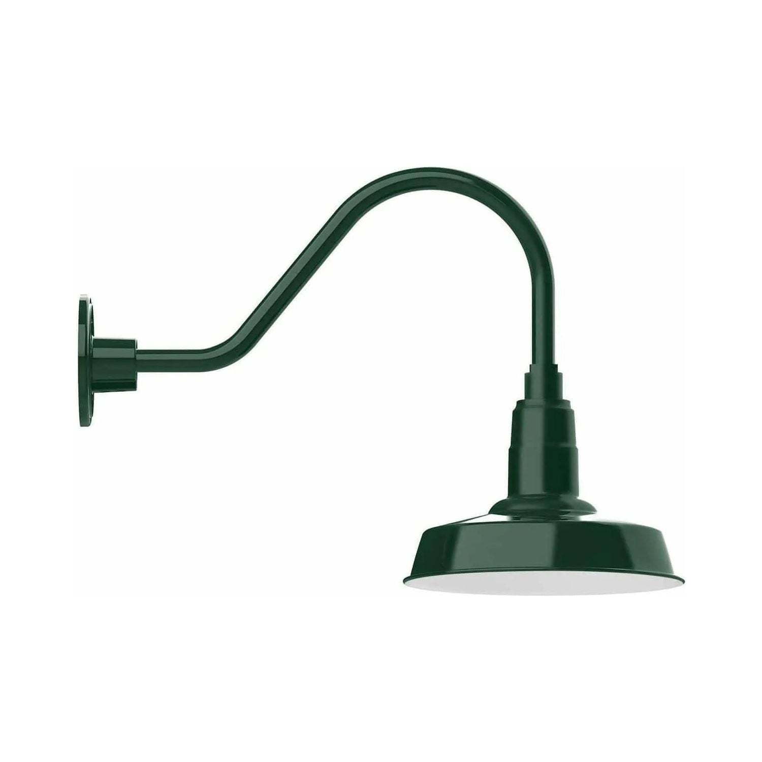 Montclair Light Works - Warehouse 10" Gooseneck Wall Light - GNA181-42 | Montreal Lighting & Hardware