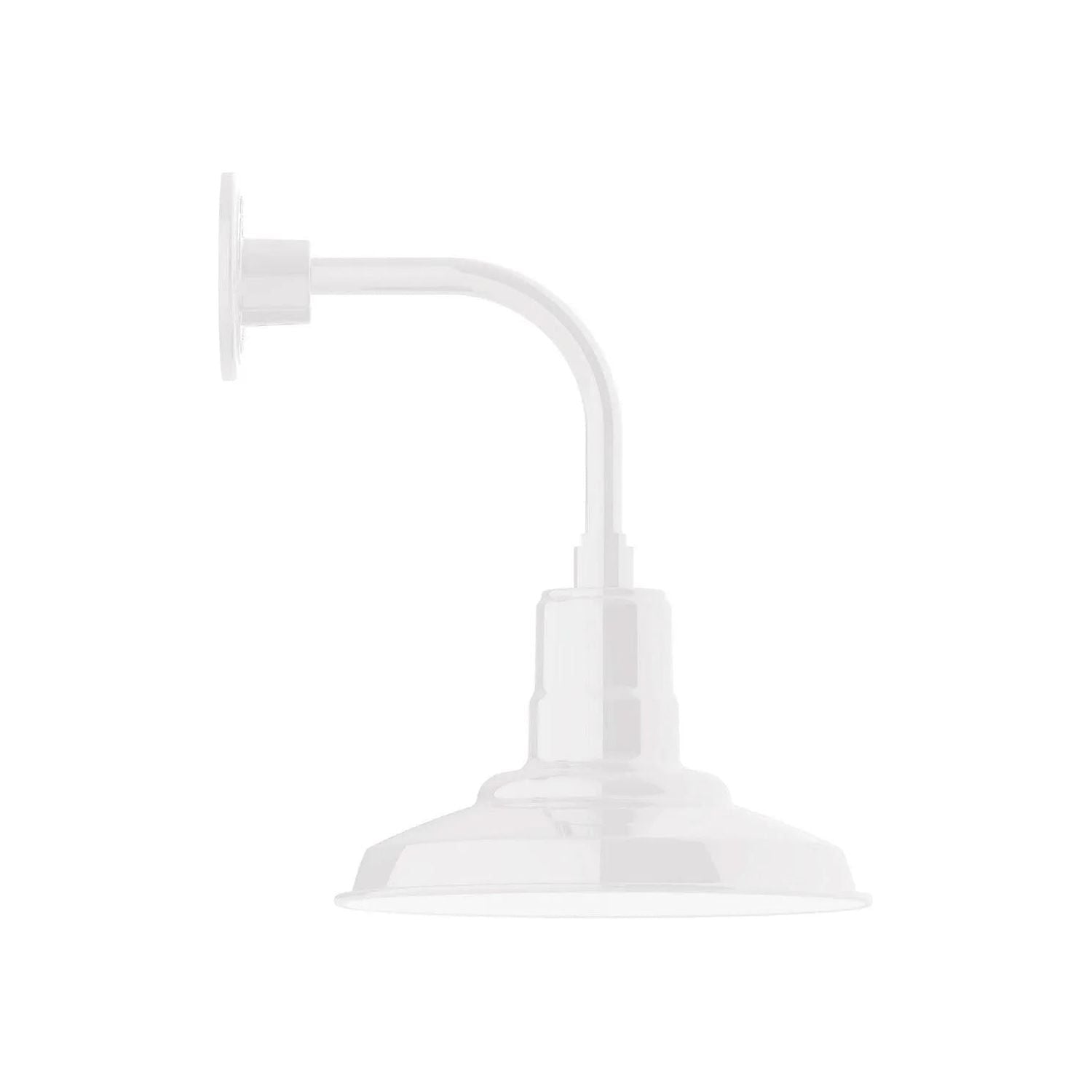 Montclair Light Works - Warehouse 12" Curved Arm Wall Light - GNT182-44 | Montreal Lighting & Hardware