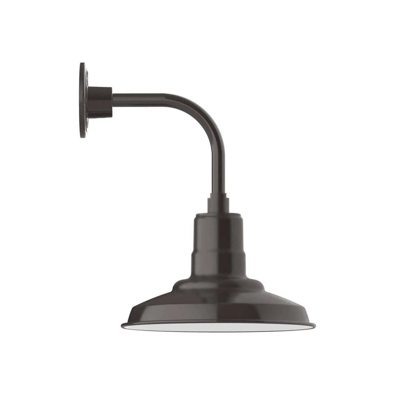 Montclair Light Works - Warehouse 12" Curved Arm Wall Light - GNT182-51 | Montreal Lighting & Hardware