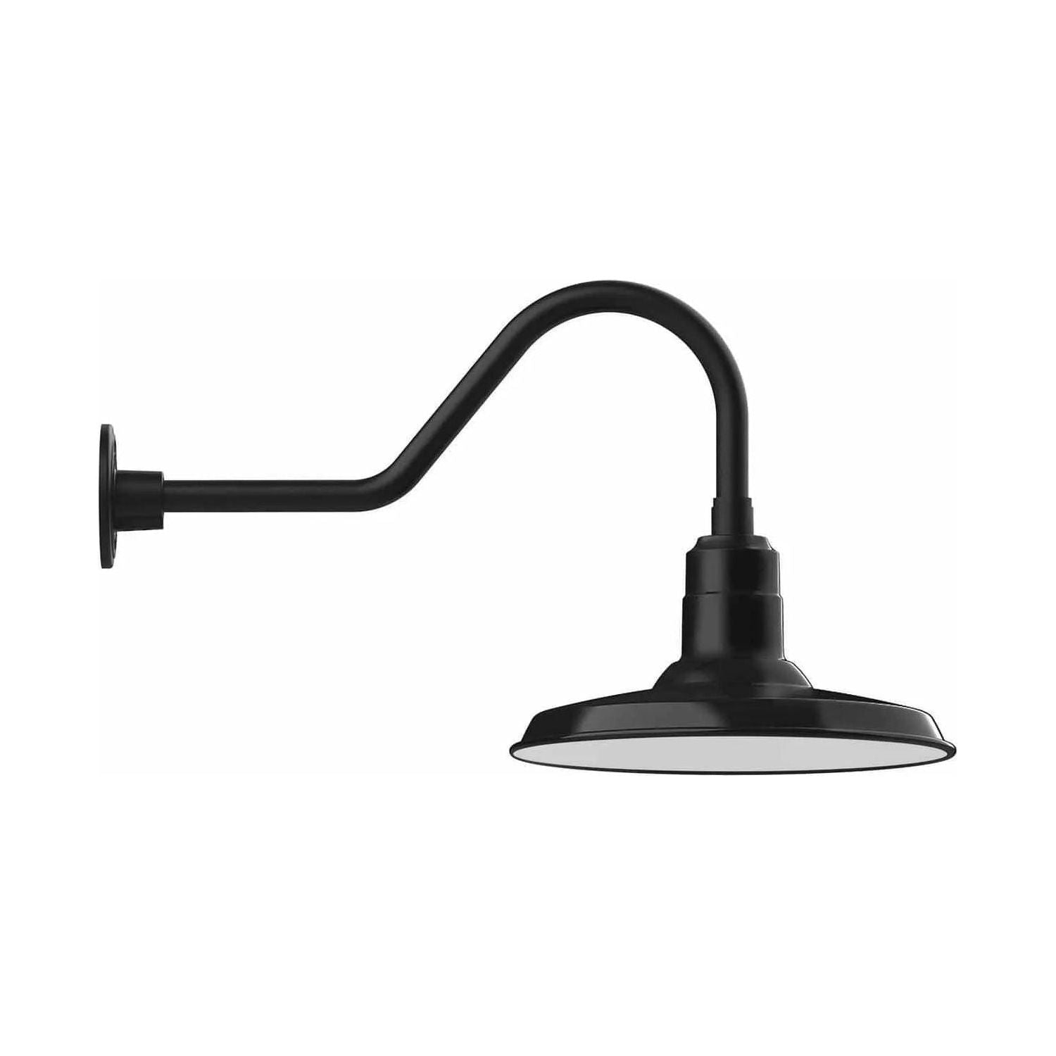 Montclair Light Works - Warehouse 14" Gooseneck Wall Light - GNB183-41 | Montreal Lighting & Hardware