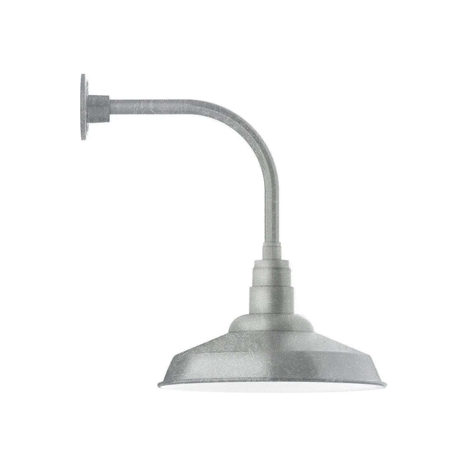 Montclair Light Works - Warehouse 16" Curved Arm Wall Light - GNU184-49 | Montreal Lighting & Hardware