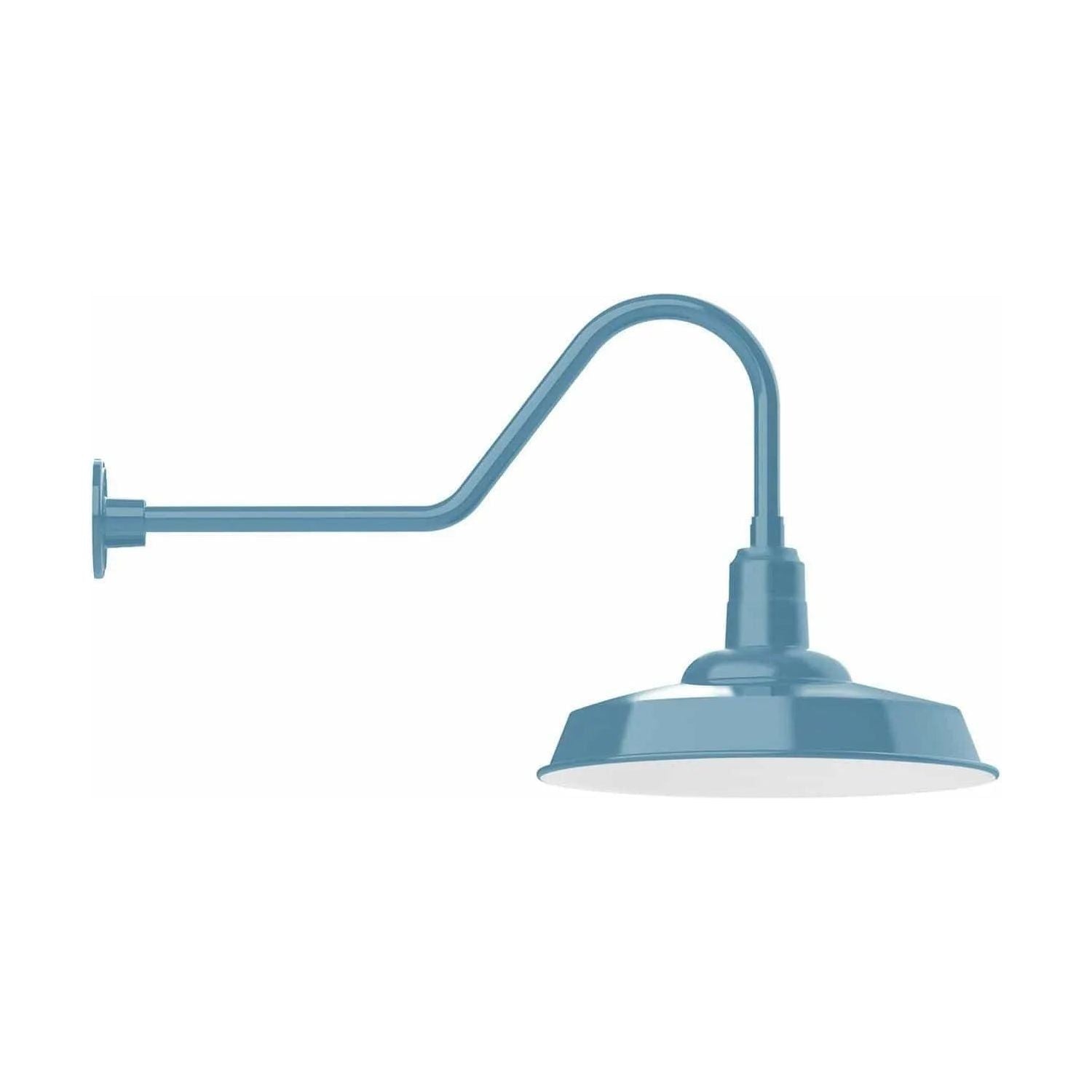 Montclair Light Works - Warehouse 18" Gooseneck Wall Light - GNC185-54 | Montreal Lighting & Hardware