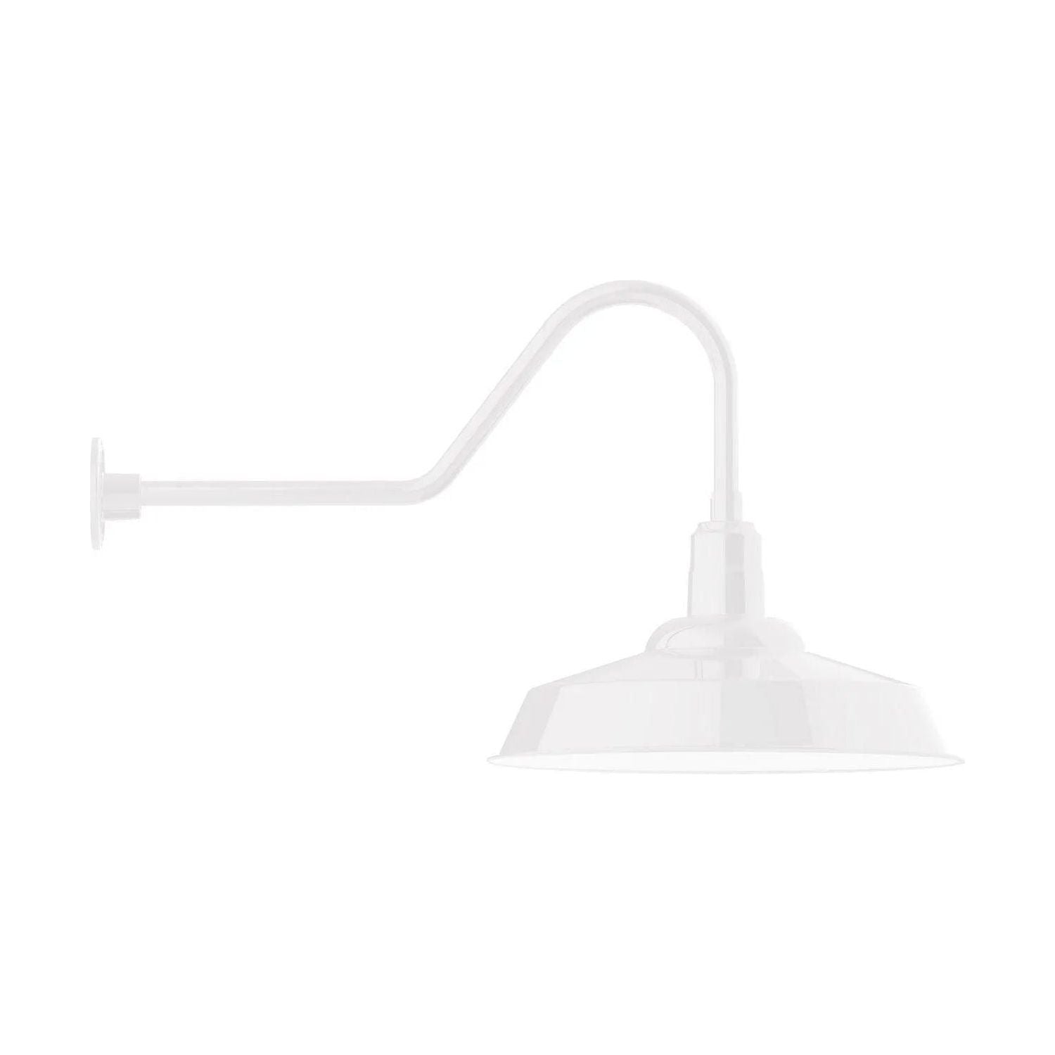 Montclair Light Works - Warehouse 20" Gooseneck Wall Light - GNC186-44 | Montreal Lighting & Hardware