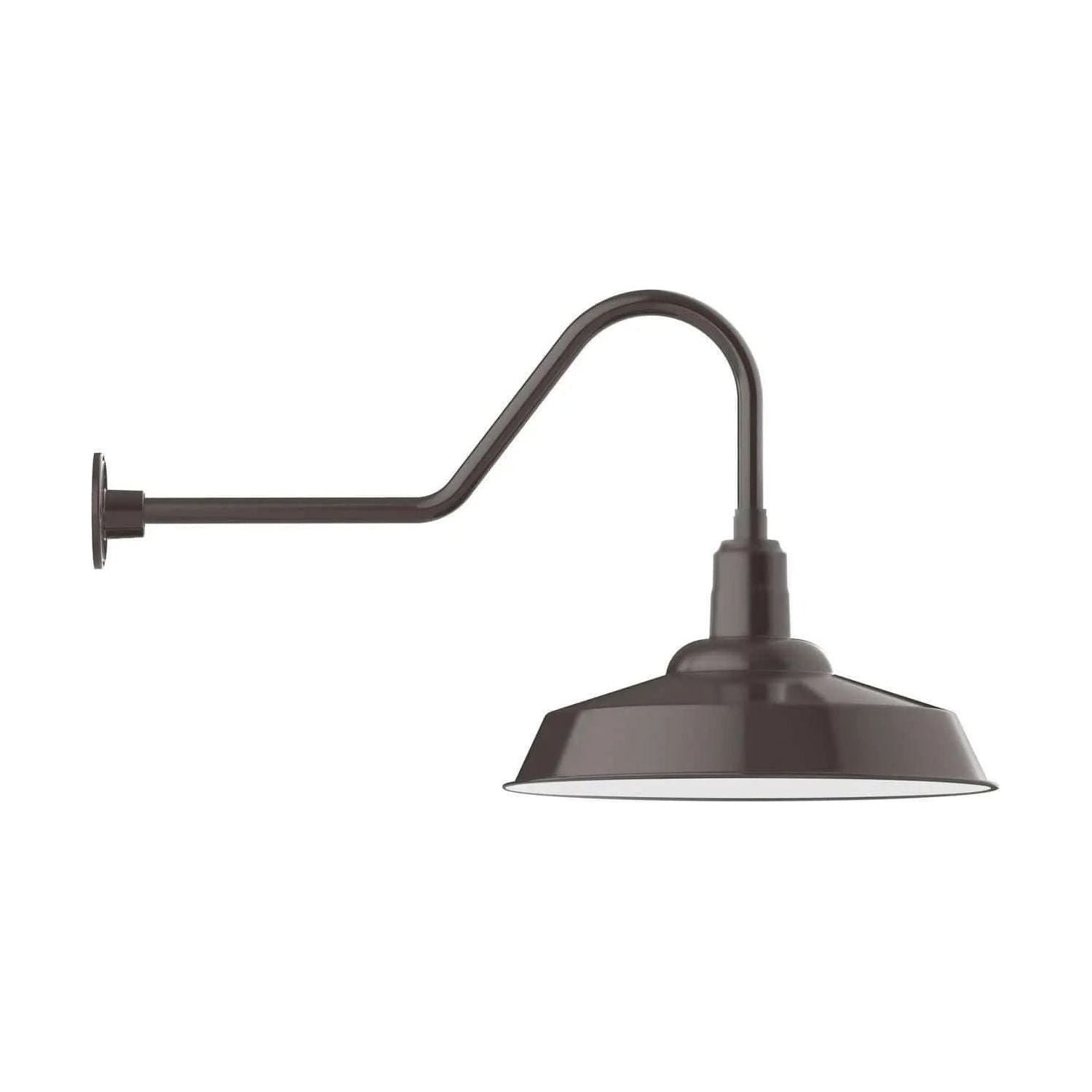 Montclair Light Works - Warehouse 20" Gooseneck Wall Light - GNC186-51 | Montreal Lighting & Hardware