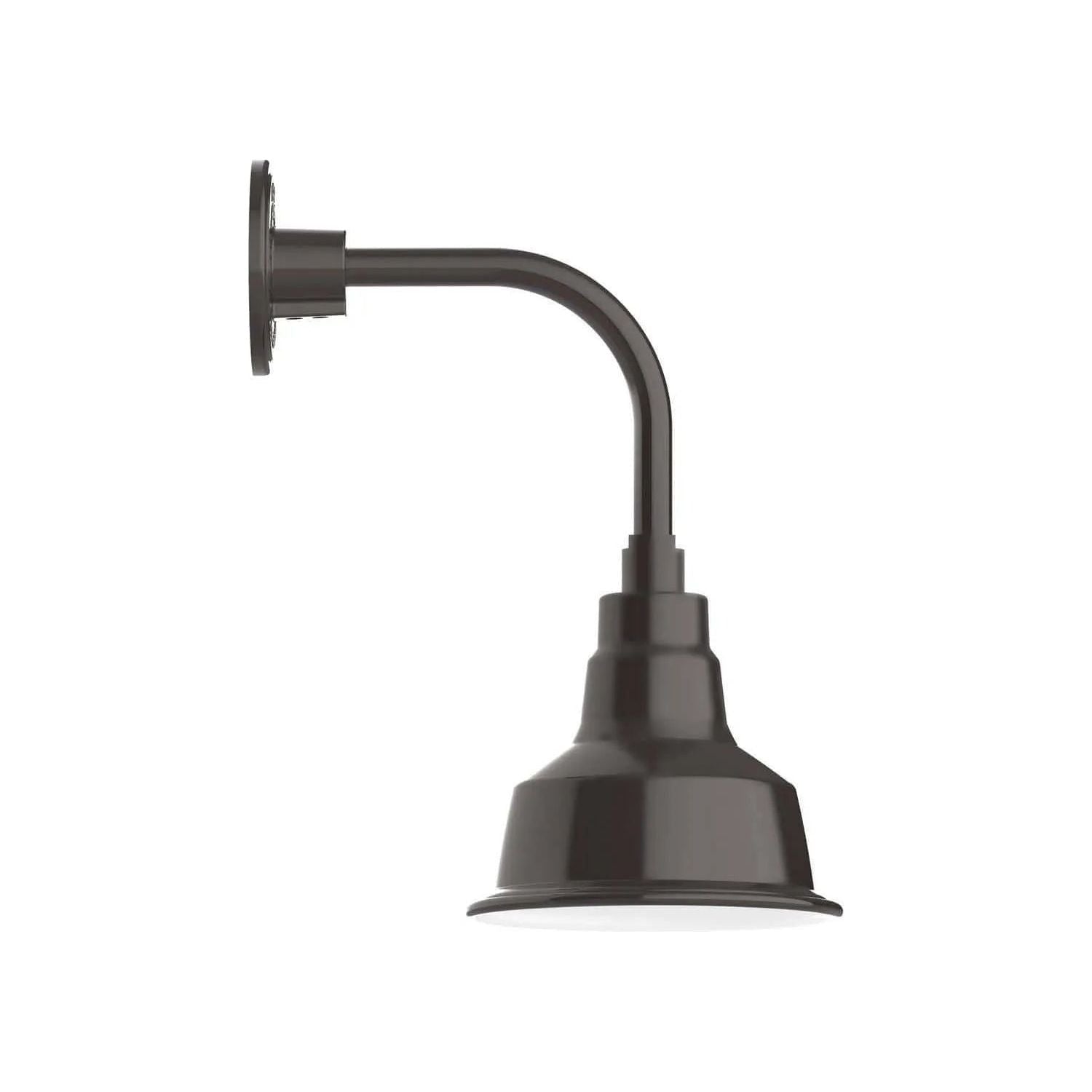 Montclair Light Works - Warehouse 8" Curved Arm Wall Light - GNT180-51 | Montreal Lighting & Hardware