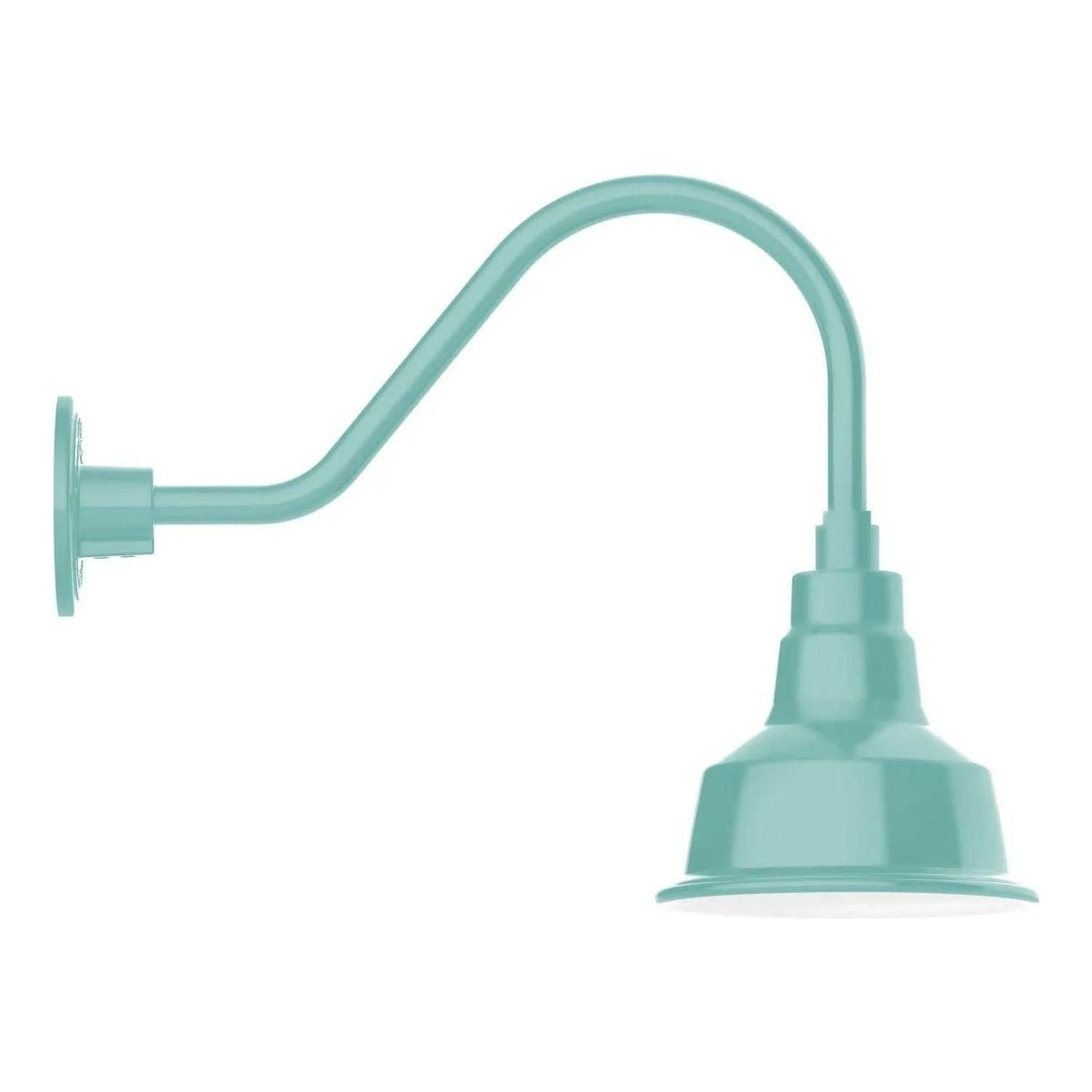 Montclair Light Works - Warehouse 8" Gooseneck Wall Light - GNA180-48 | Montreal Lighting & Hardware