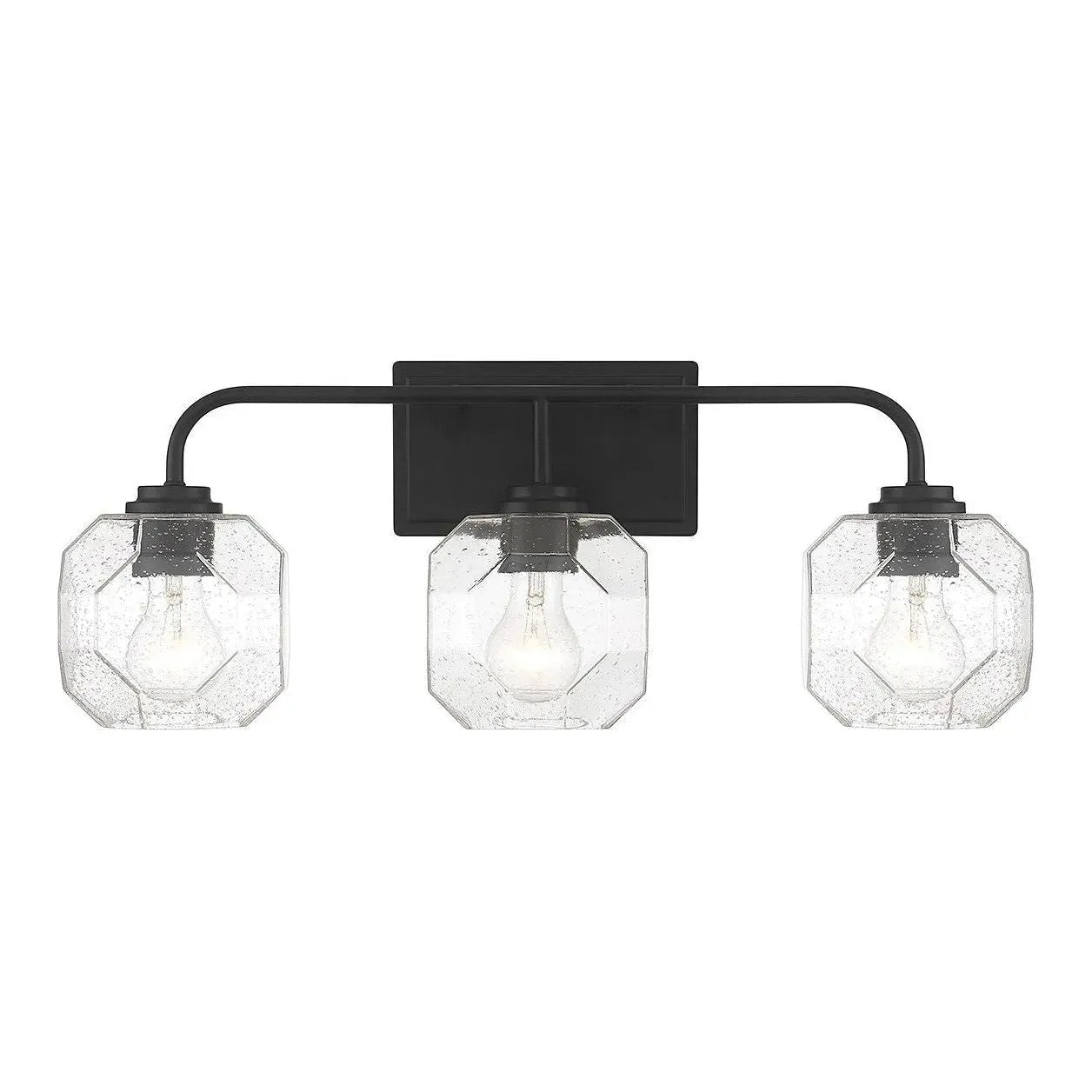 Montreal Lighting & Hardware - Baldwin Bathroom Vanity by Savoy House Exclusive - V6-L8-4399-3-BK | Montreal Lighting & Hardware