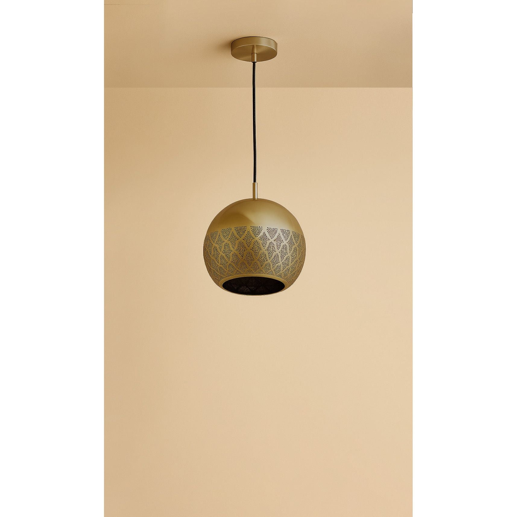 Dounia Home - DH-NURREVPEN-MD-BRS - Nur Reversed Pendant Light - Polished Brass