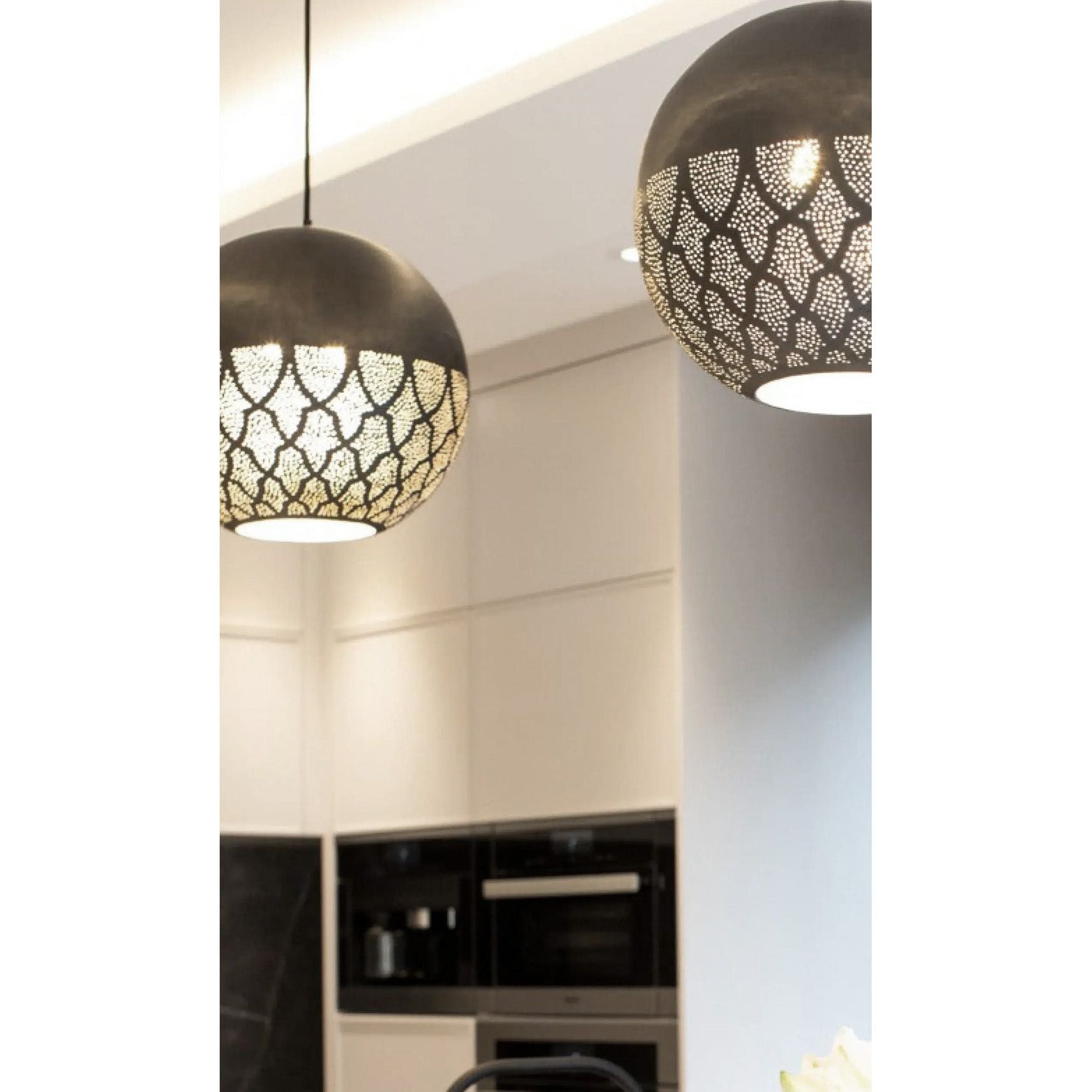 Dounia Home - DH-NURREVPEN-SM-PC - Nur Reversed Pendant Light - Polished Copper