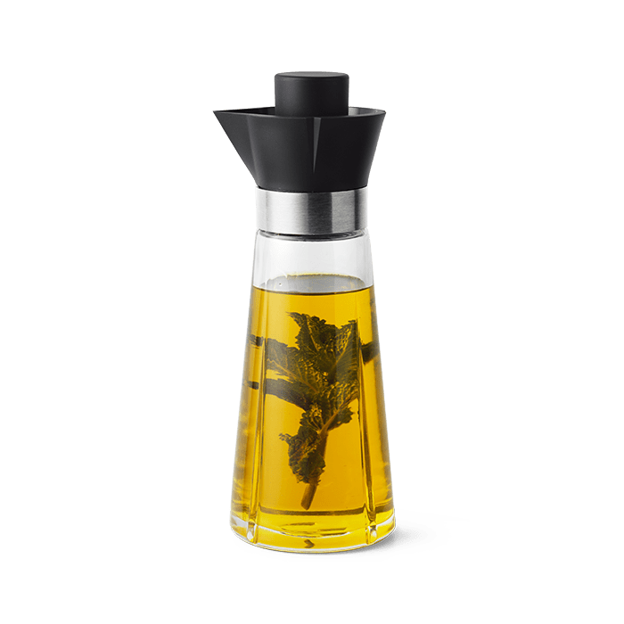 Rosendahl 25510 Grand Cru Oil and Vinegar Bottle in Black/Steel