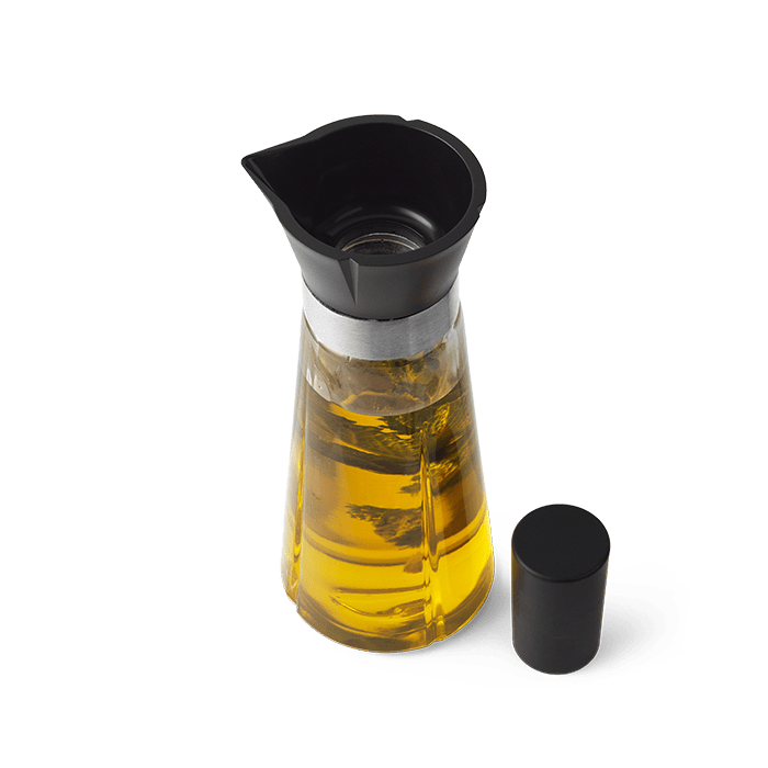 Rosendahl 25510 Grand Cru Oil and Vinegar Bottle in Black/Steel
