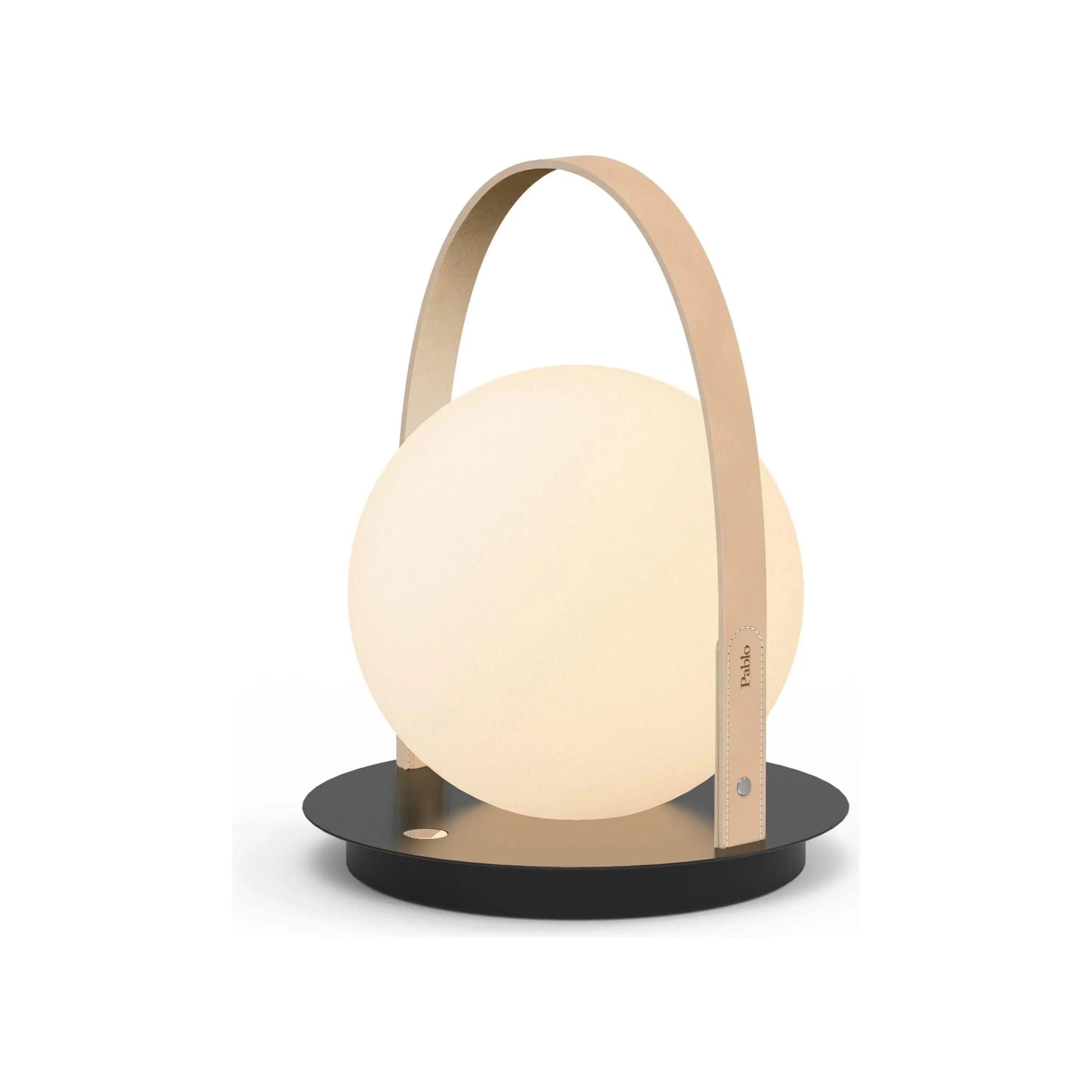 Pablo Designs - Bola Lantern - BOLA LTN BLK TAN | Montreal Lighting & Hardware