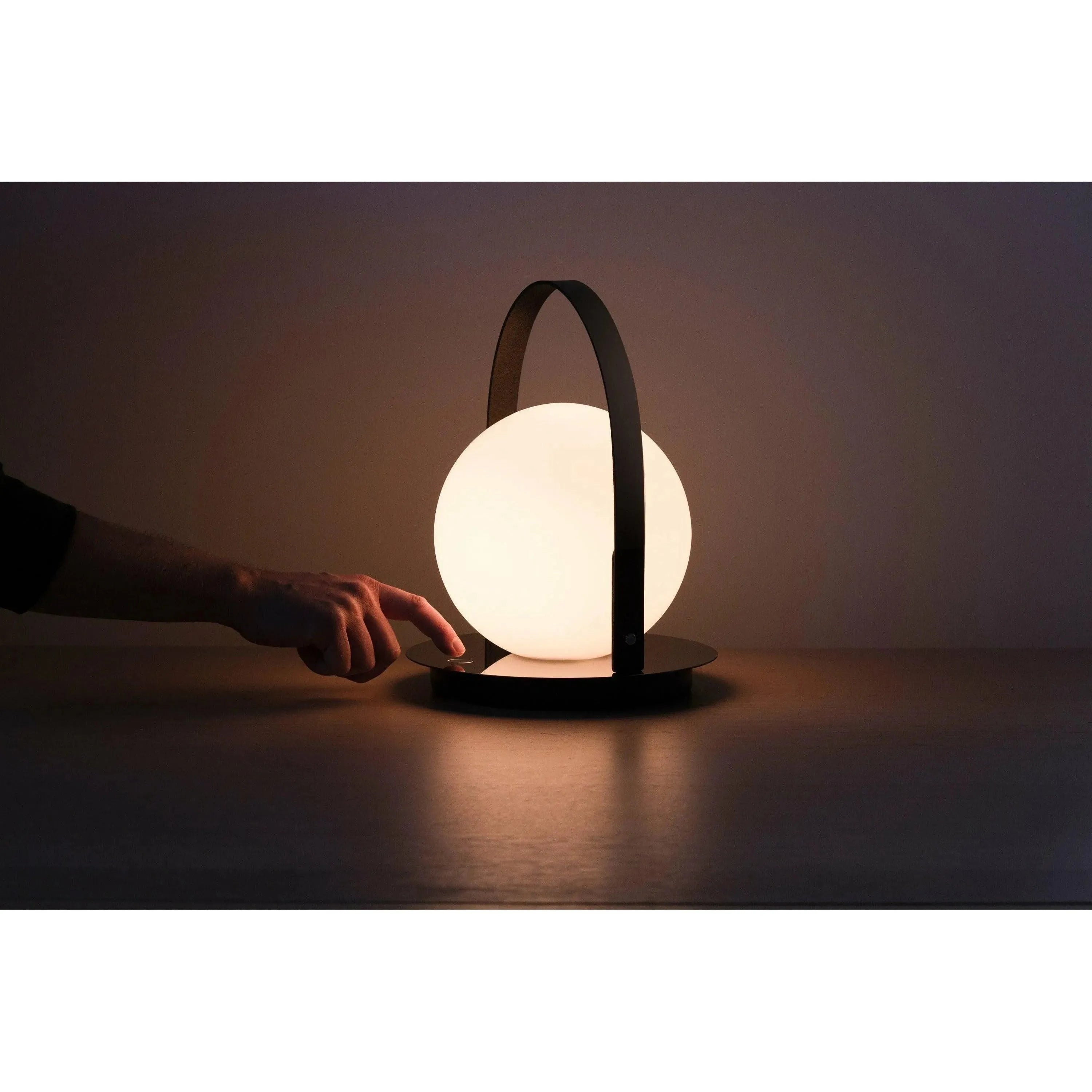 Pablo Designs - Bola Lantern - BOLA LTN GUN BLK | Montreal Lighting & Hardware