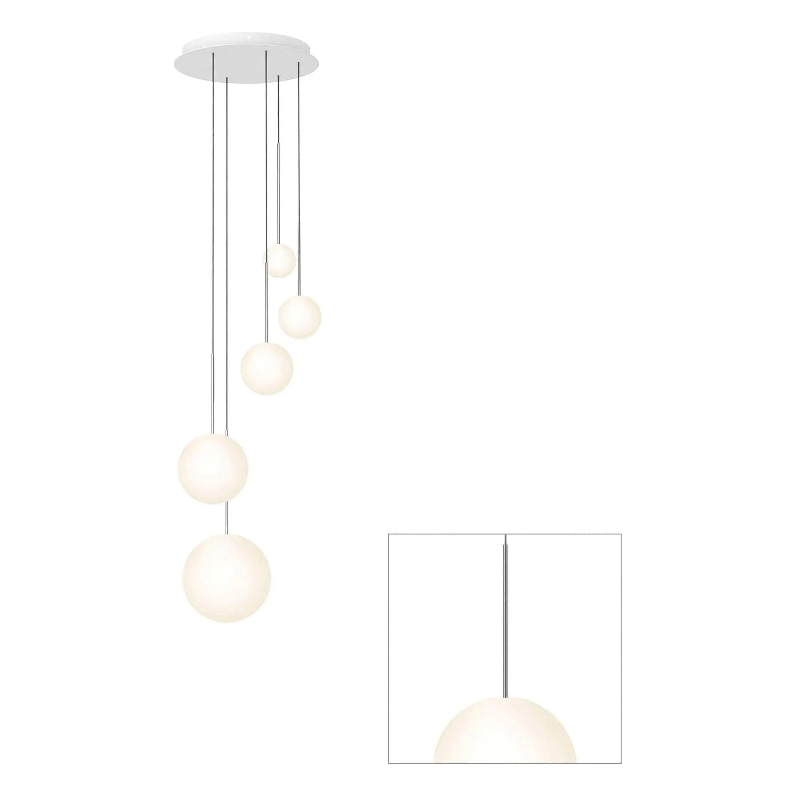 Pablo Designs - Bola Sphere Chandelier - BOLA SPH 456810 GUN | Montreal Lighting & Hardware