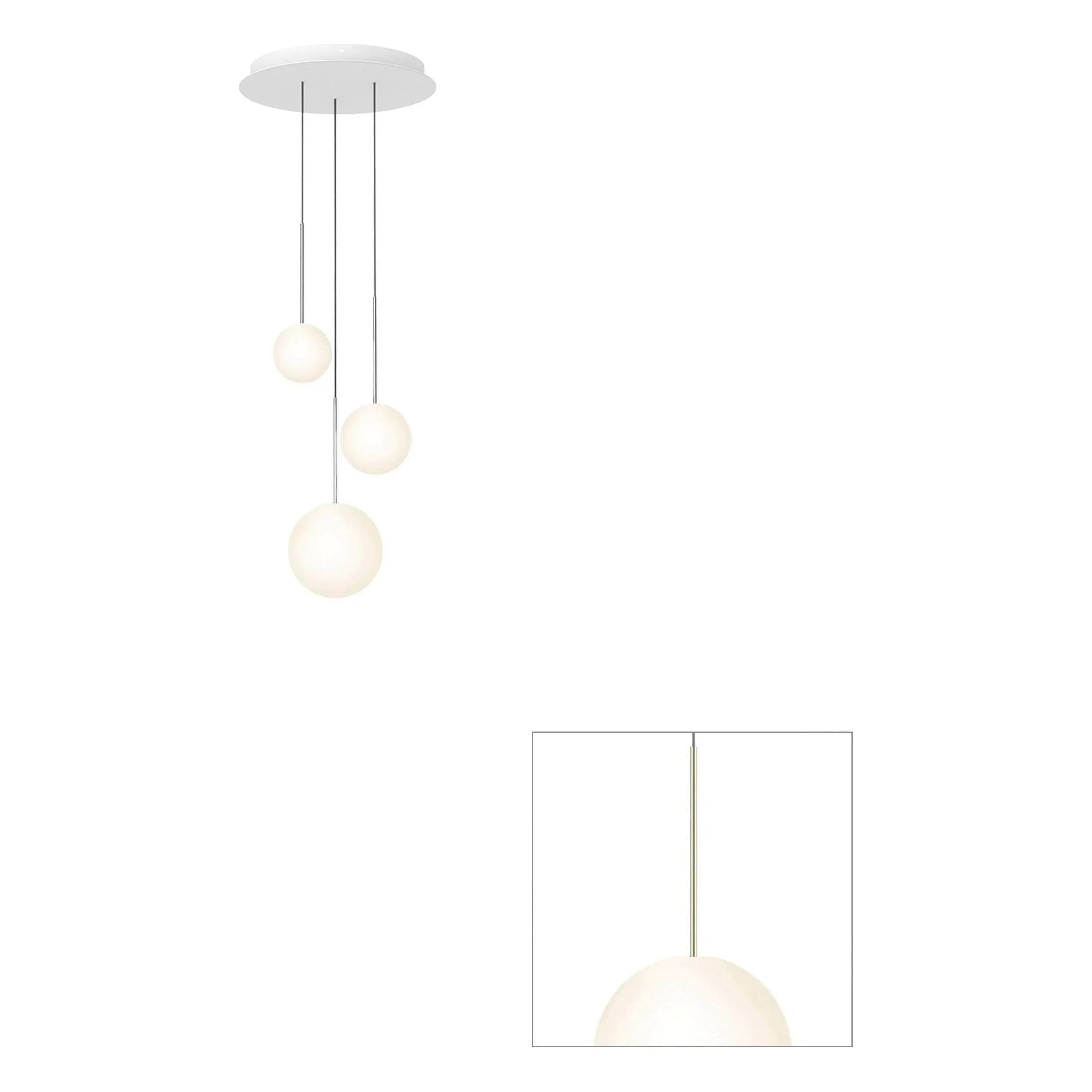 Pablo Designs - Bola Sphere Chandelier - BOLA SPH 568 BRA | Montreal Lighting & Hardware