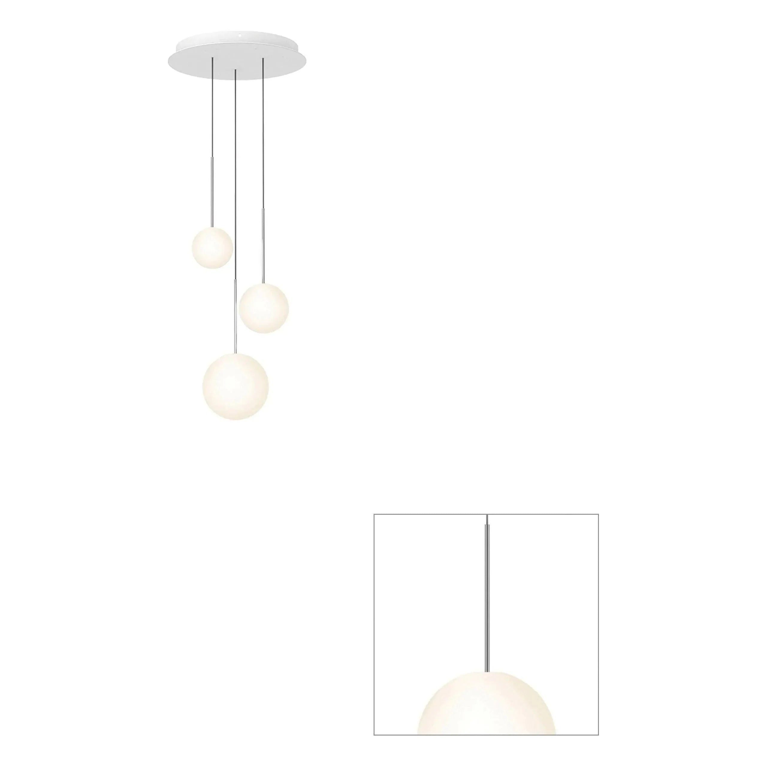 Pablo Designs - Bola Sphere Chandelier - BOLA SPH 568 GUN | Montreal Lighting & Hardware