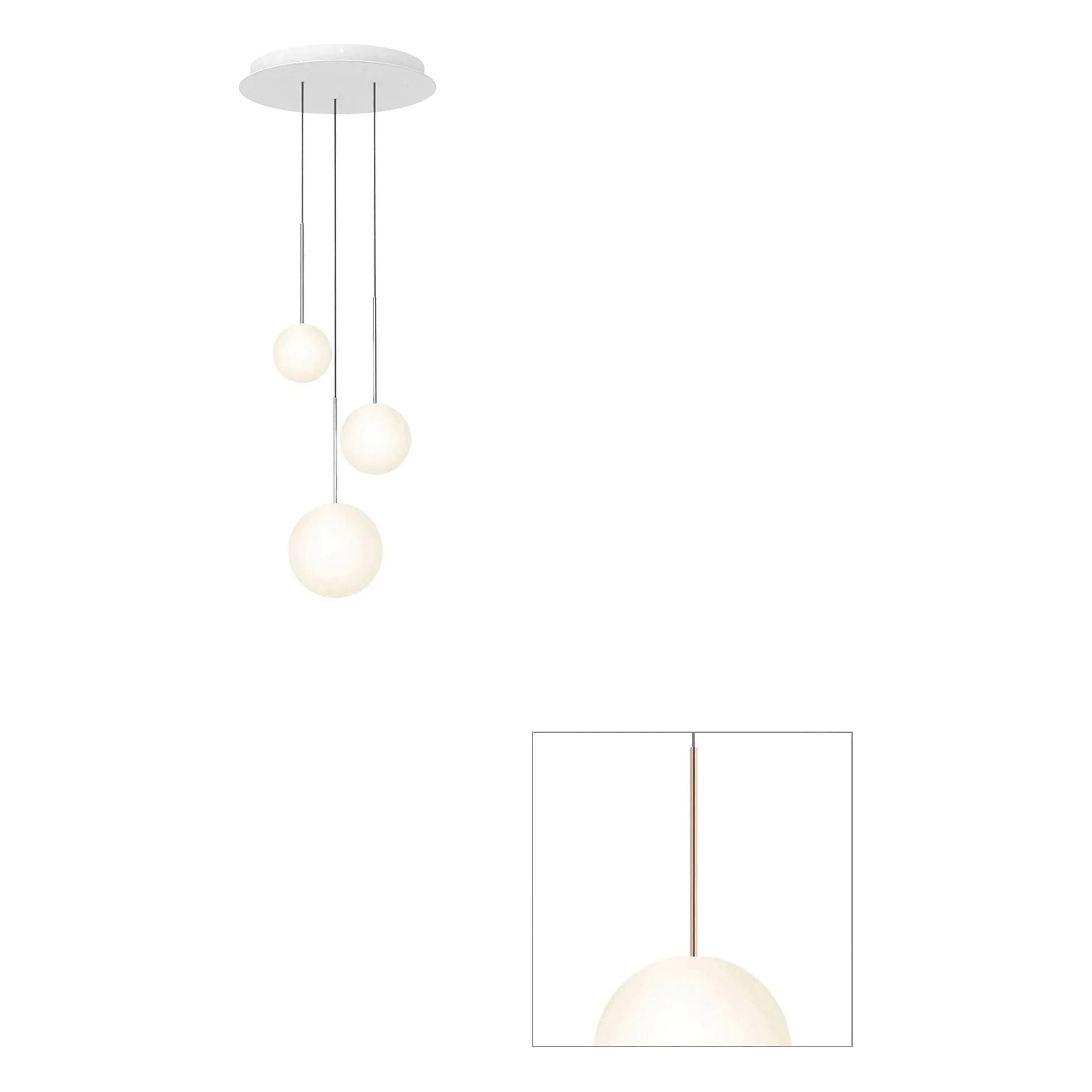 Pablo Designs - Bola Sphere Chandelier - BOLA SPH 568 RG | Montreal Lighting & Hardware