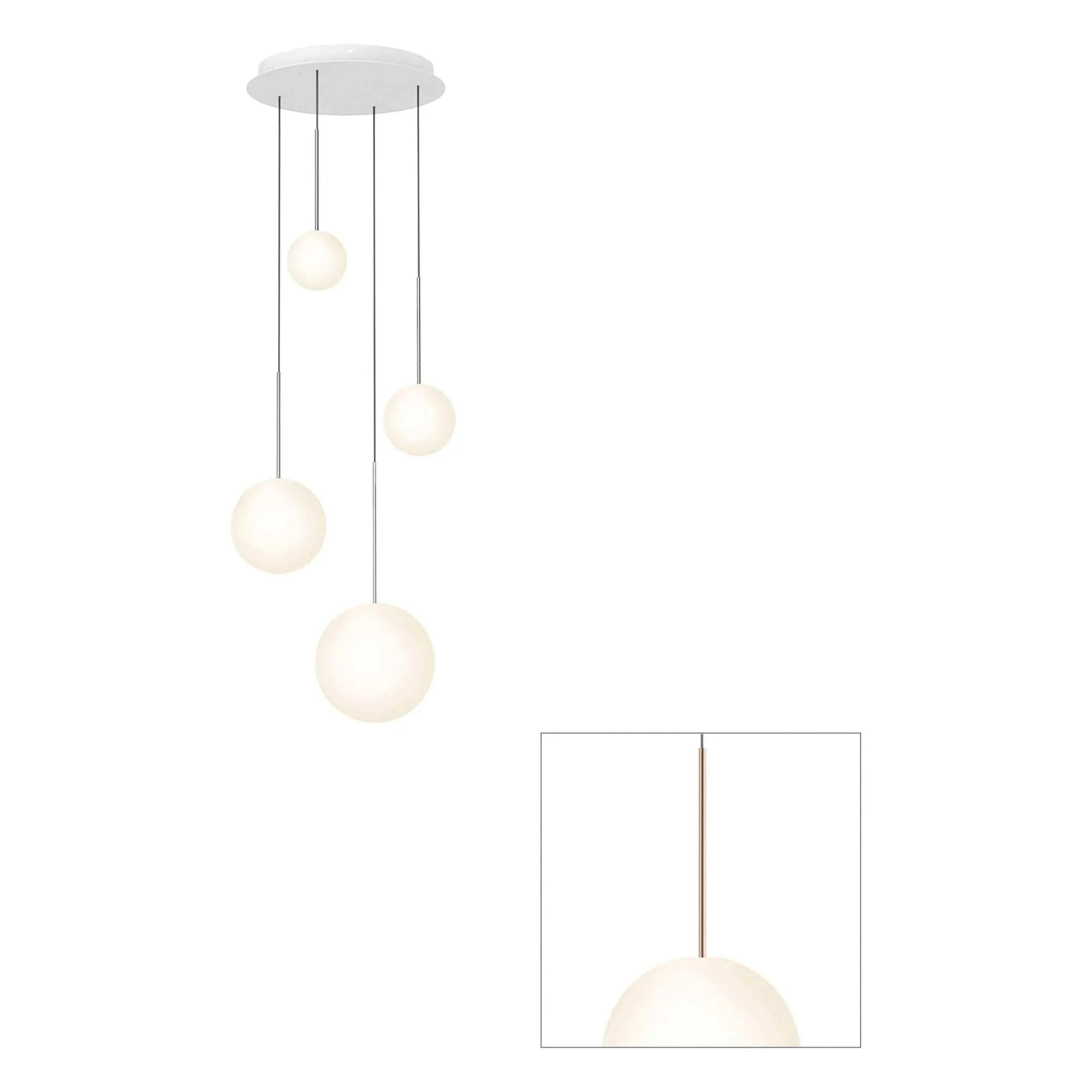 Pablo Designs - Bola Sphere Chandelier - BOLA SPH 56810 RG | Montreal Lighting & Hardware