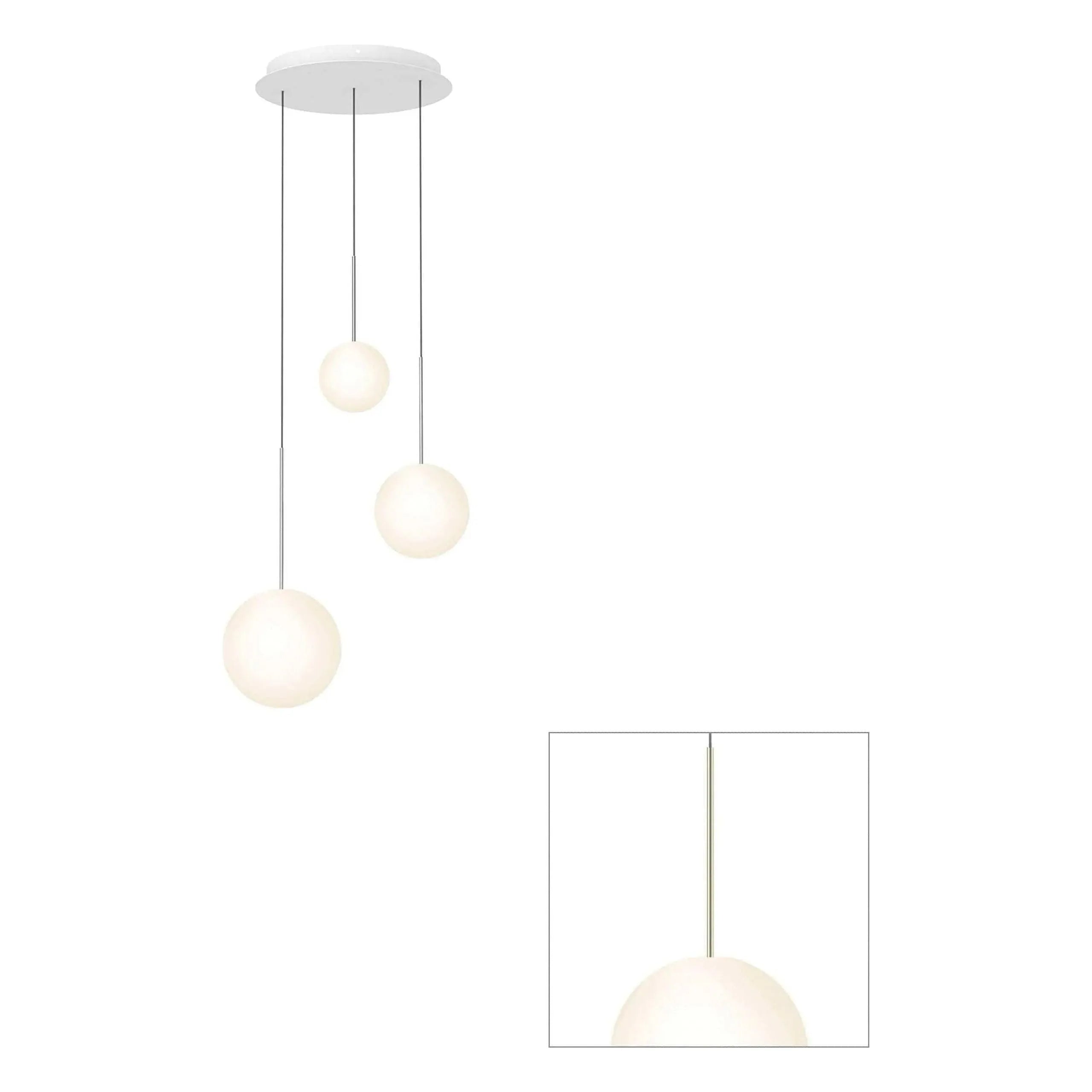 Pablo Designs - Bola Sphere Chandelier - BOLA SPH 6810 BRA | Montreal Lighting & Hardware