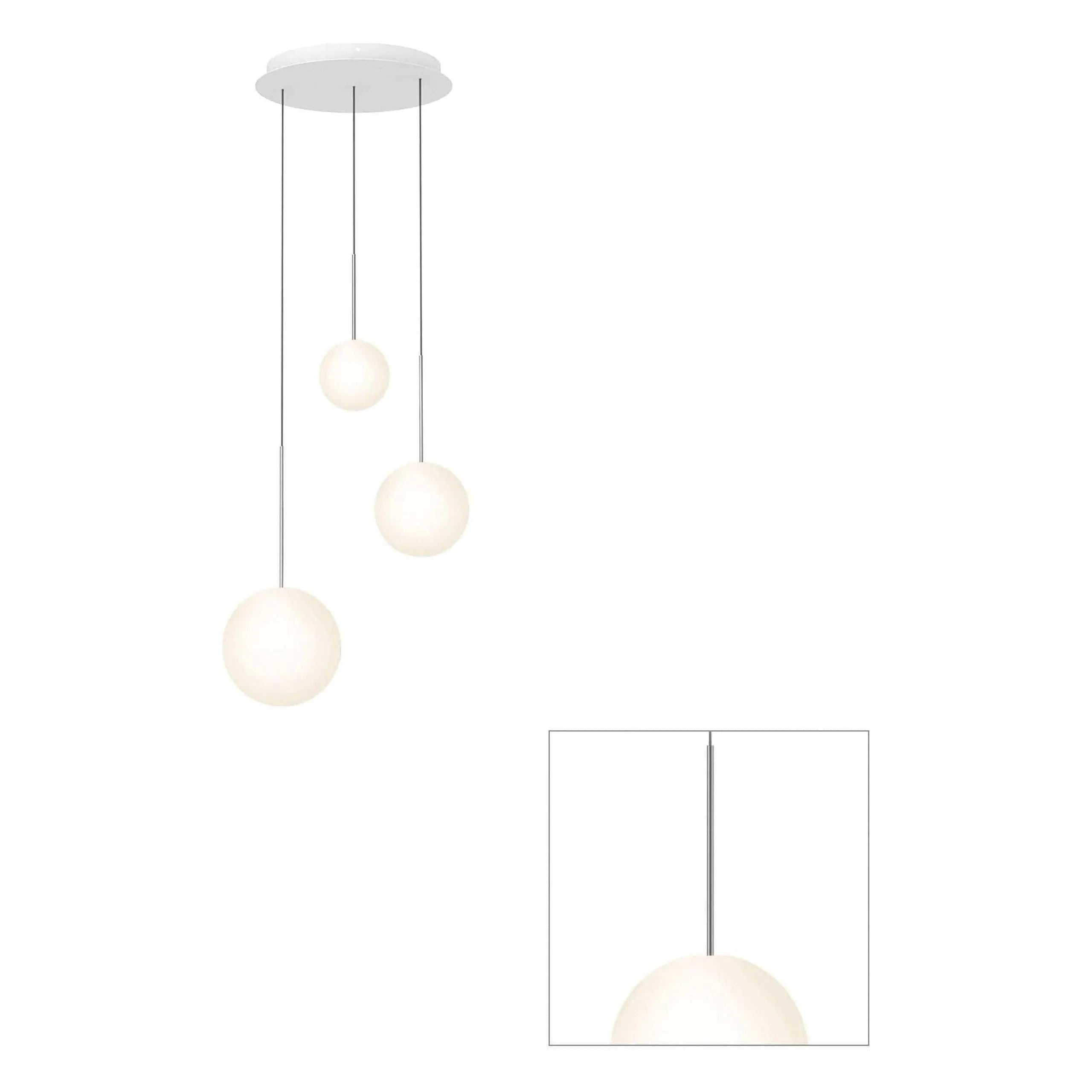 Pablo Designs - Bola Sphere Chandelier - BOLA SPH 6810 GUN | Montreal Lighting & Hardware