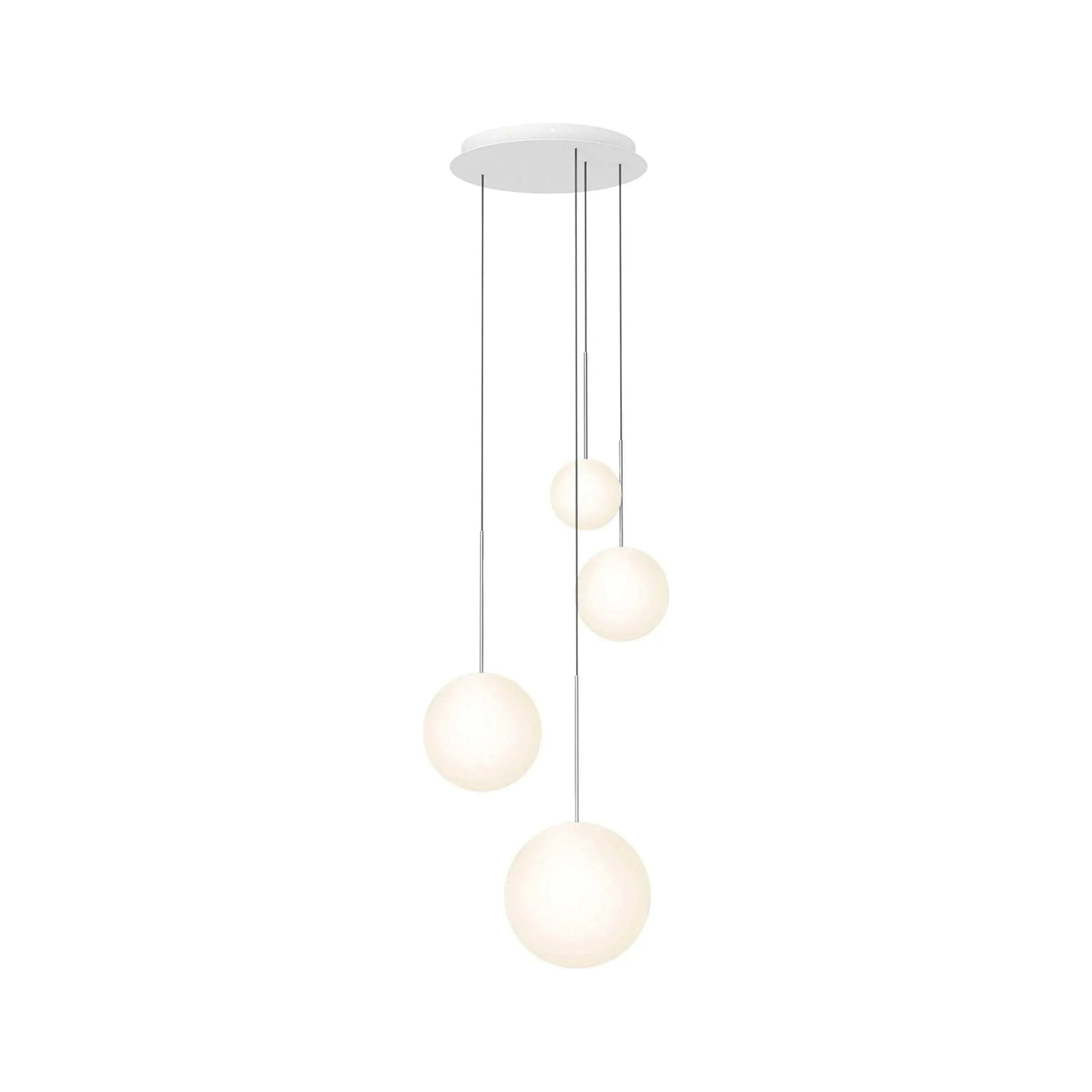Pablo Designs - Bola Sphere Chandelier - BOLA SPH 681012 CRM | Montreal Lighting & Hardware