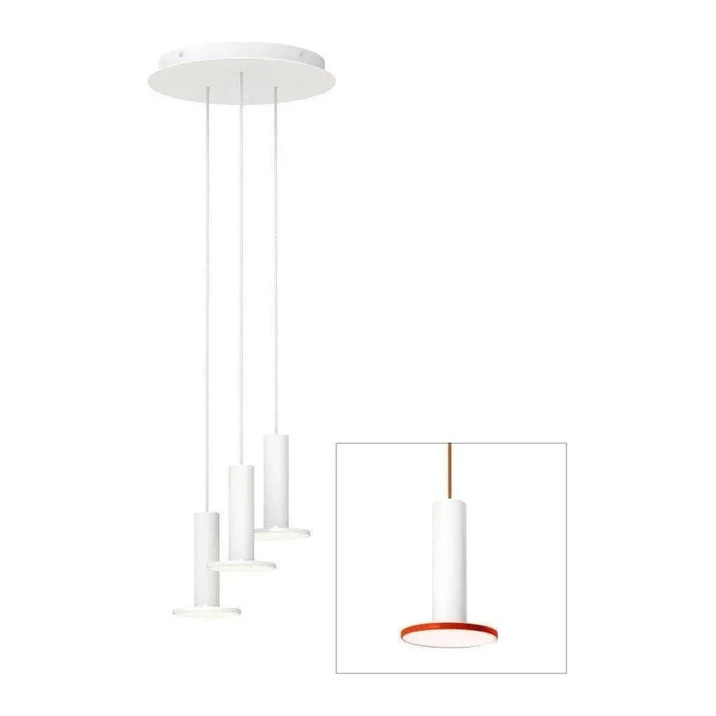 Pablo Designs - Cielo Chandelier 3 - CIEL CHND 3 WHT/TOM/COP | Montreal Lighting & Hardware