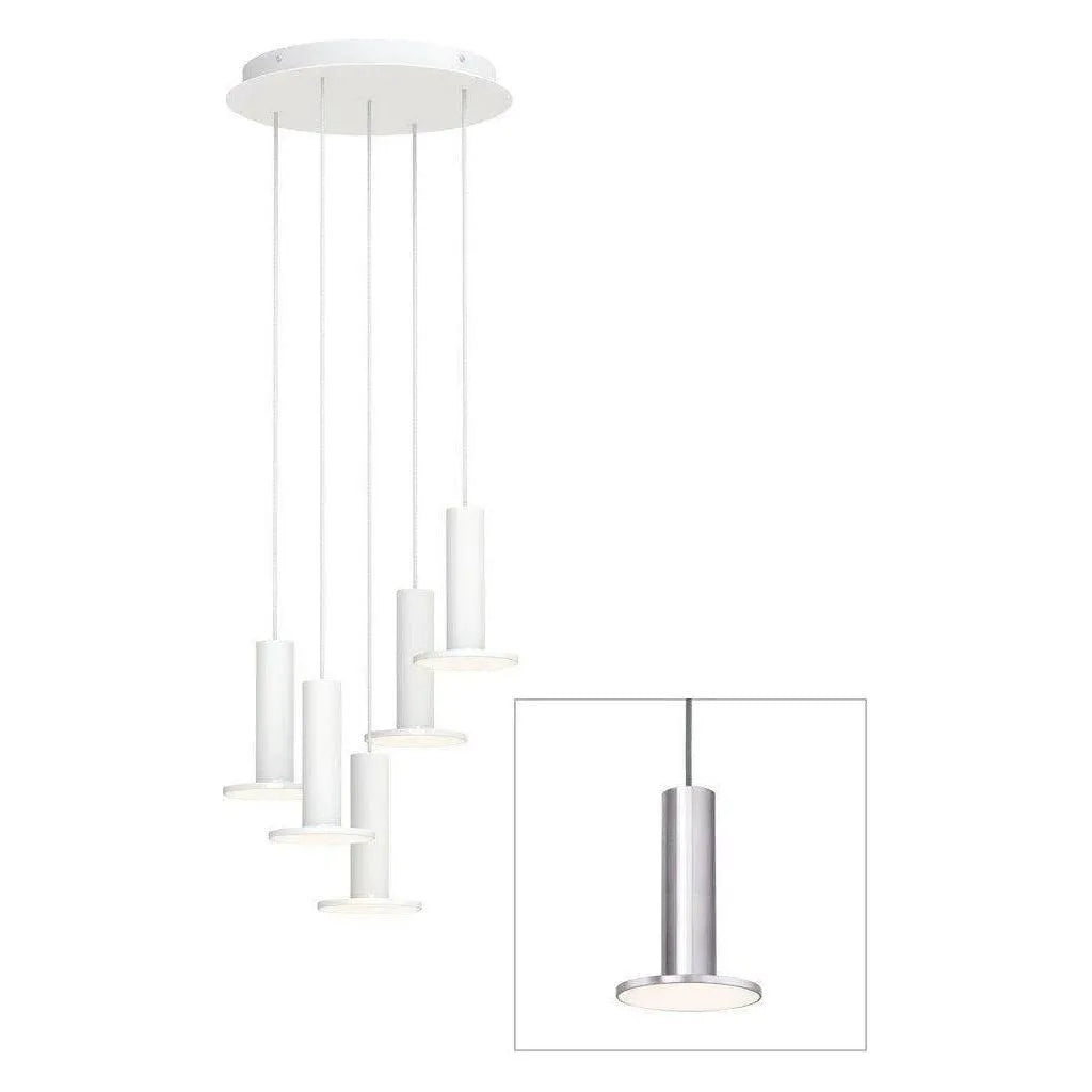 Pablo Designs - Cielo Chandelier 5 - CIEL CHND 5 STN AL/GRY | Montreal Lighting & Hardware