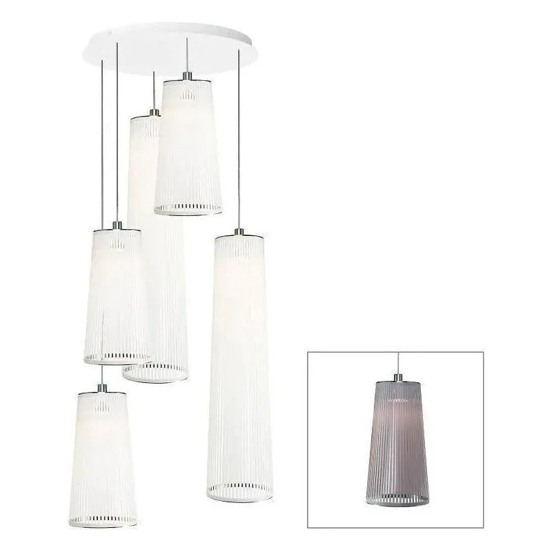Pablo Designs - Solis Chandelier 5 - SOLI CHAN MIX 24/48 - 5 SLV | Montreal Lighting & Hardware