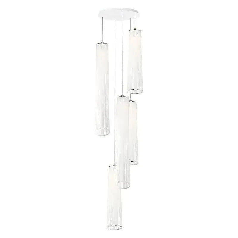 Pablo Designs - Solis Chandelier 5 - SOLI CHAN MIX 48/72 - 5 WHT | Montreal Lighting & Hardware