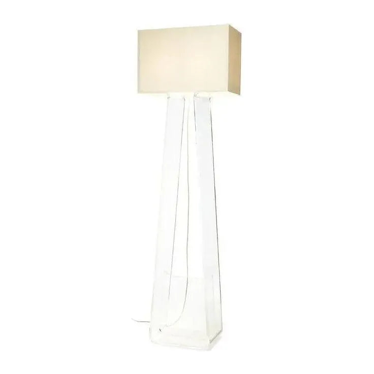 Pablo Designs - Tube Top Floor Lamp - TT 60 WHT/CLR | Montreal Lighting & Hardware
