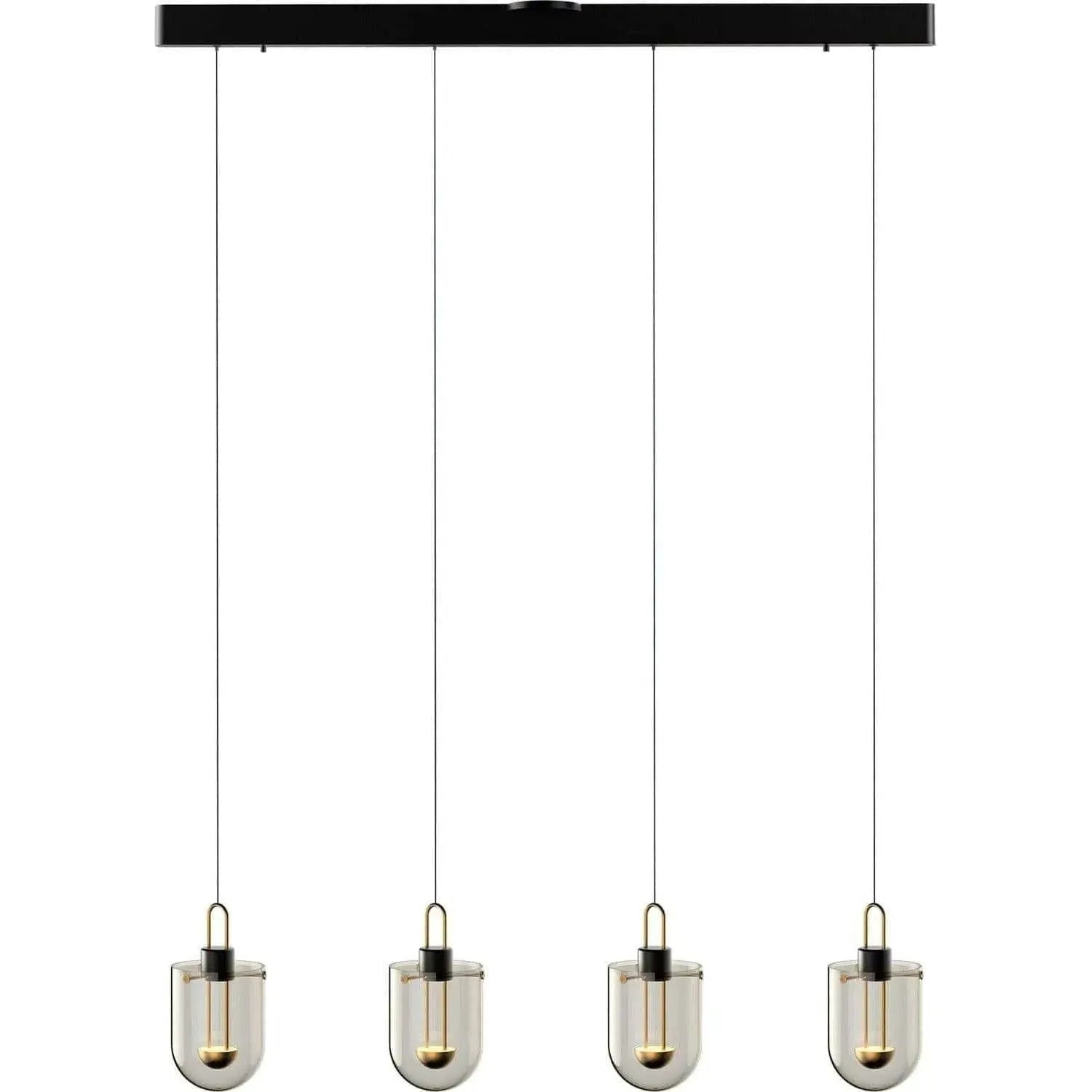 PageOne Lighting - Century LED Linear Pendant - PP121364-SDG/SBN | Montreal Lighting & Hardware
